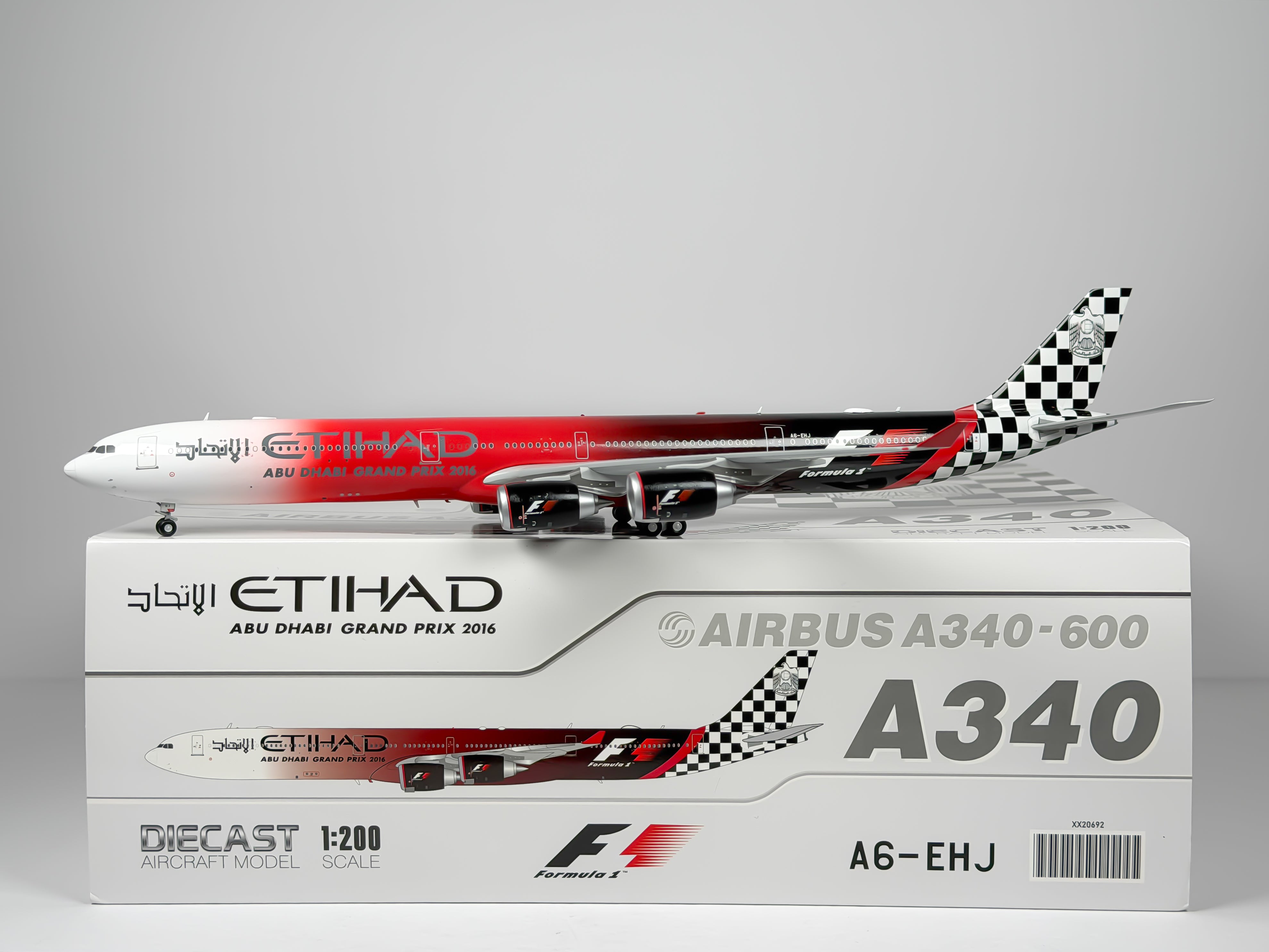 Etihad Airways Airbus A340-600 1:200 JC Wings A6-EHJ (XX20692)