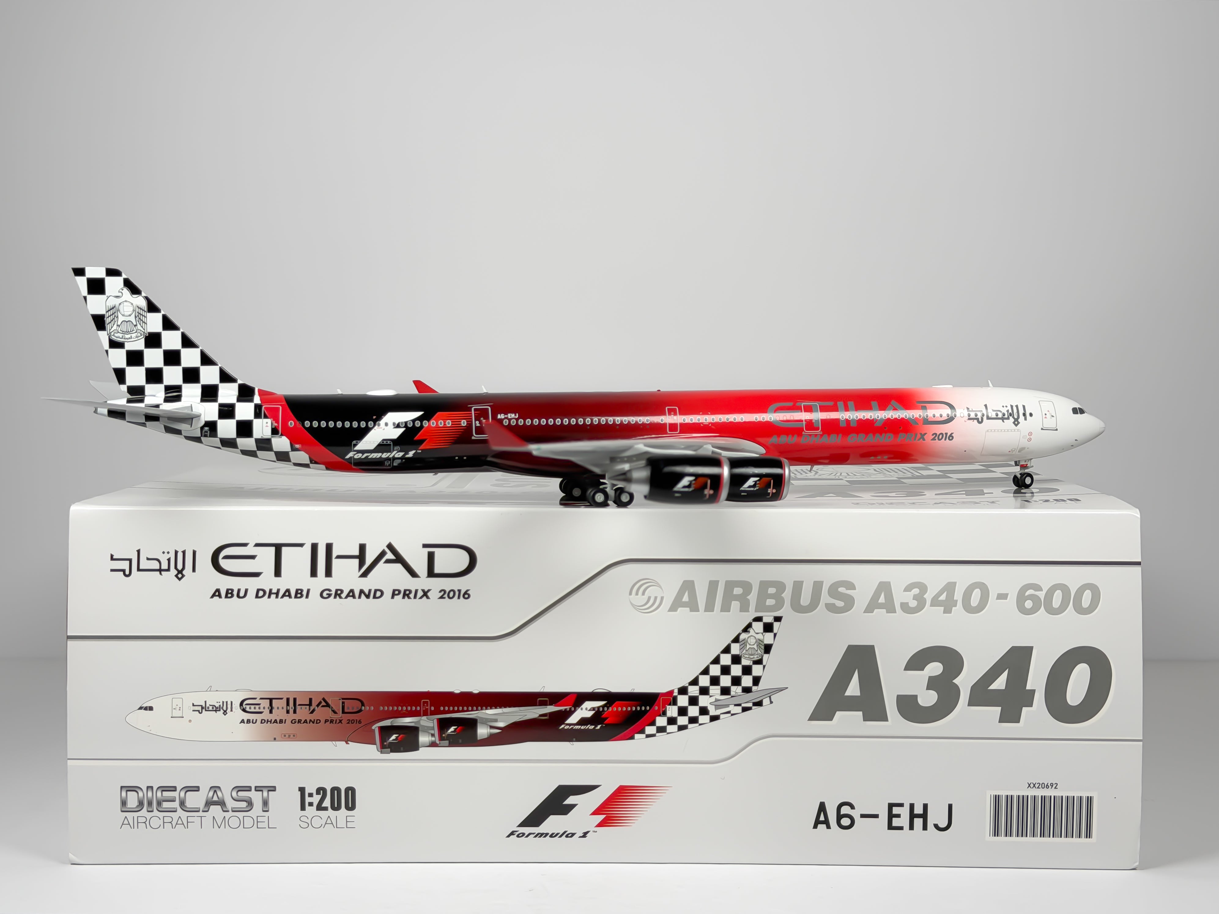 Etihad Airways Airbus A340-600 1:200 JC Wings A6-EHJ (XX20692)