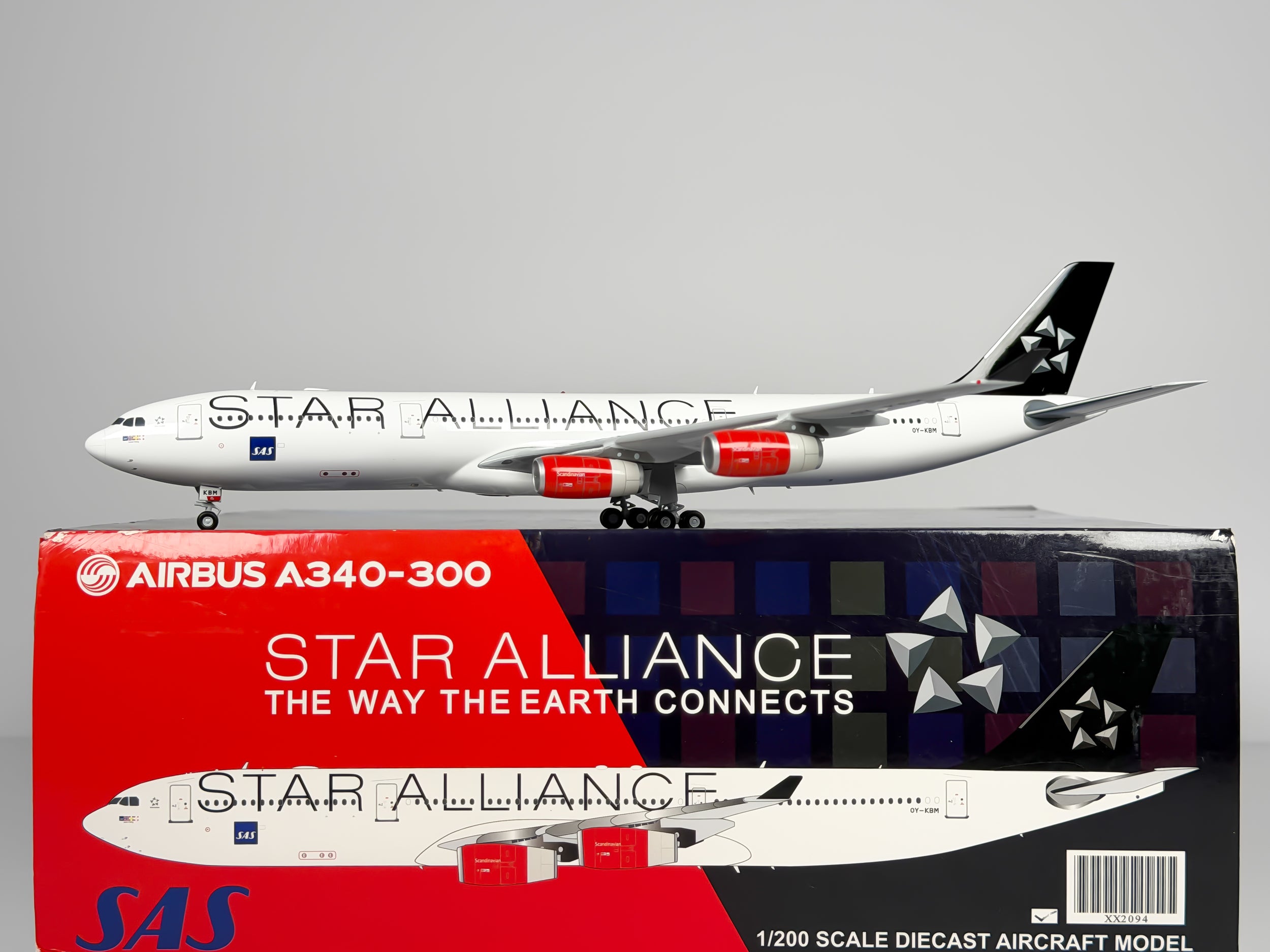 Scandinavian Airlines (SAS) Airbus A340-300 1:200 JC Wings OY-KBM (XX2094)