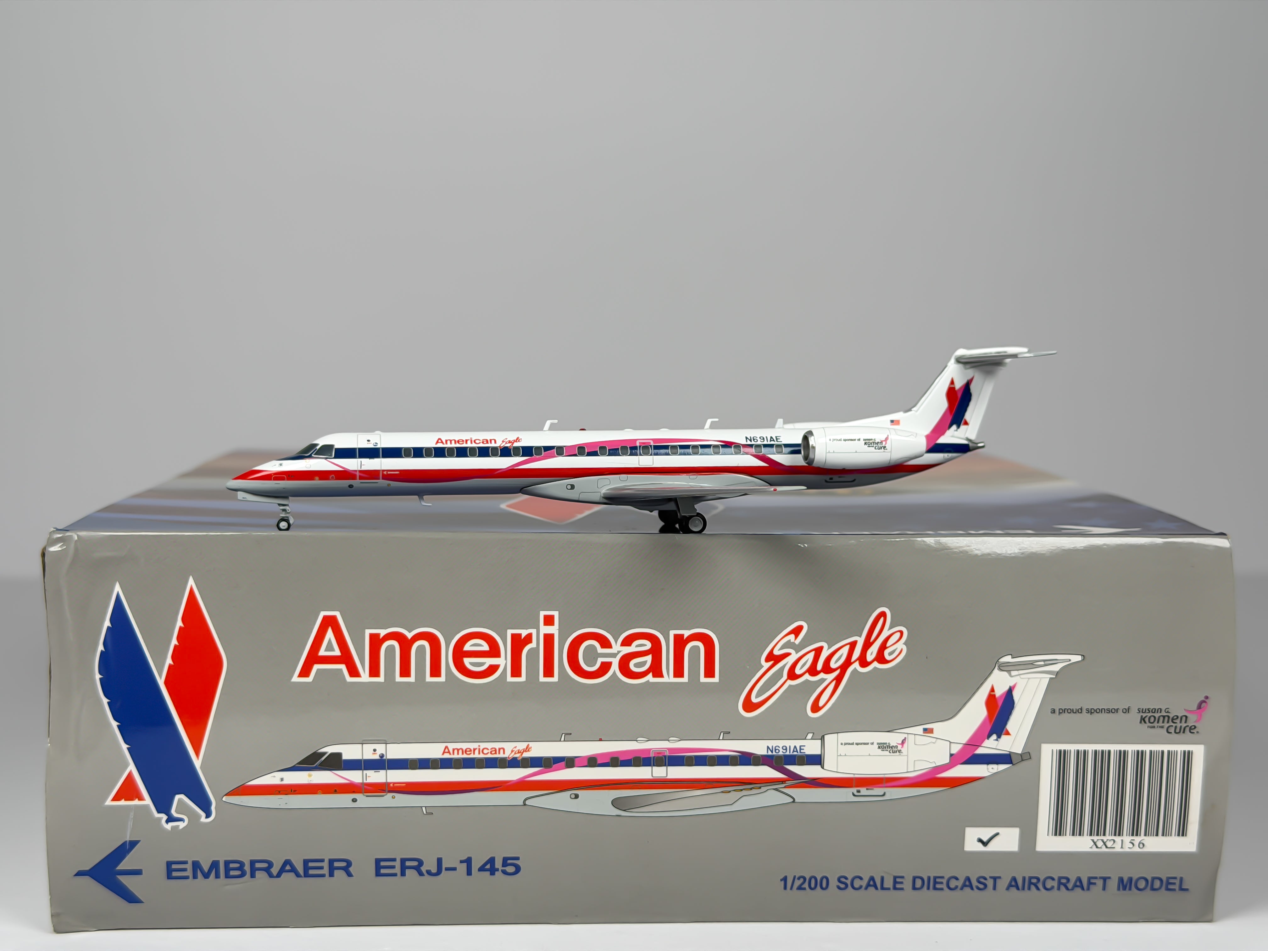 American Eagle Embraer E145 1:200 JC Wings N691AE (XX2156)