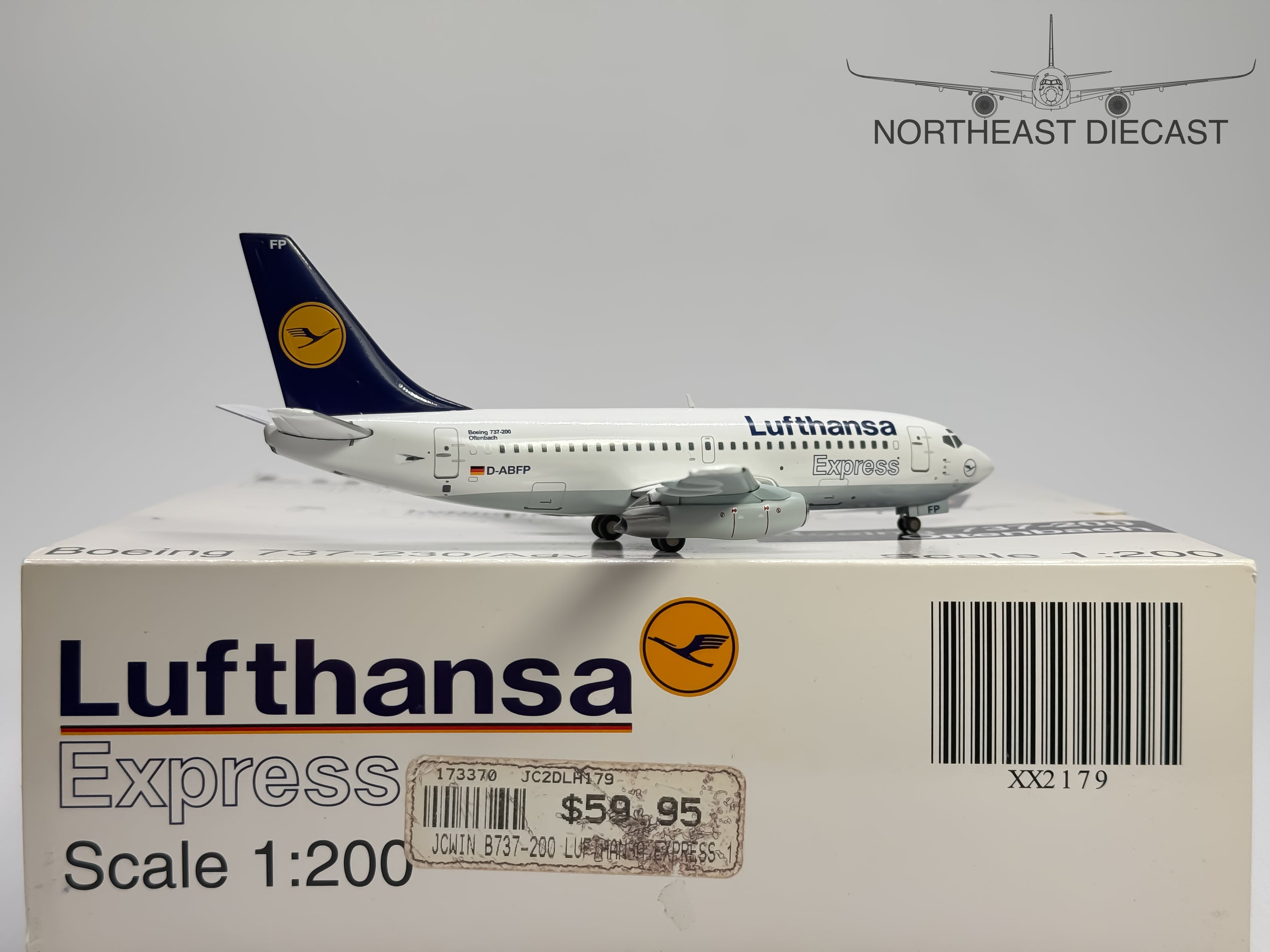 Lufthansa Express Boeing 737-200 1:200 JC Wings D-ABFP (XX2179)