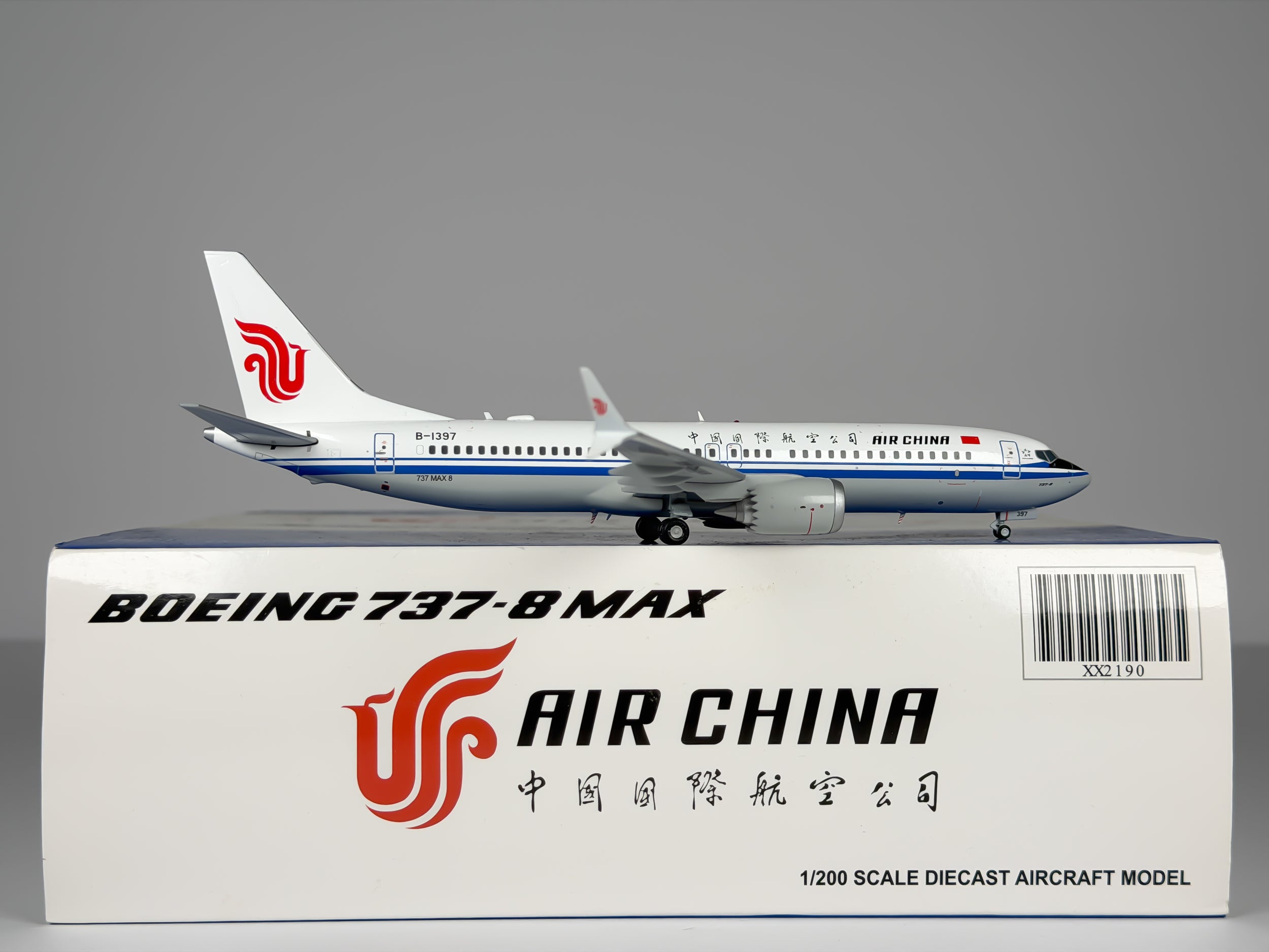 Air China Boeing 737 MAX 8 1:200 JC Wings B-1397 (XX2190)