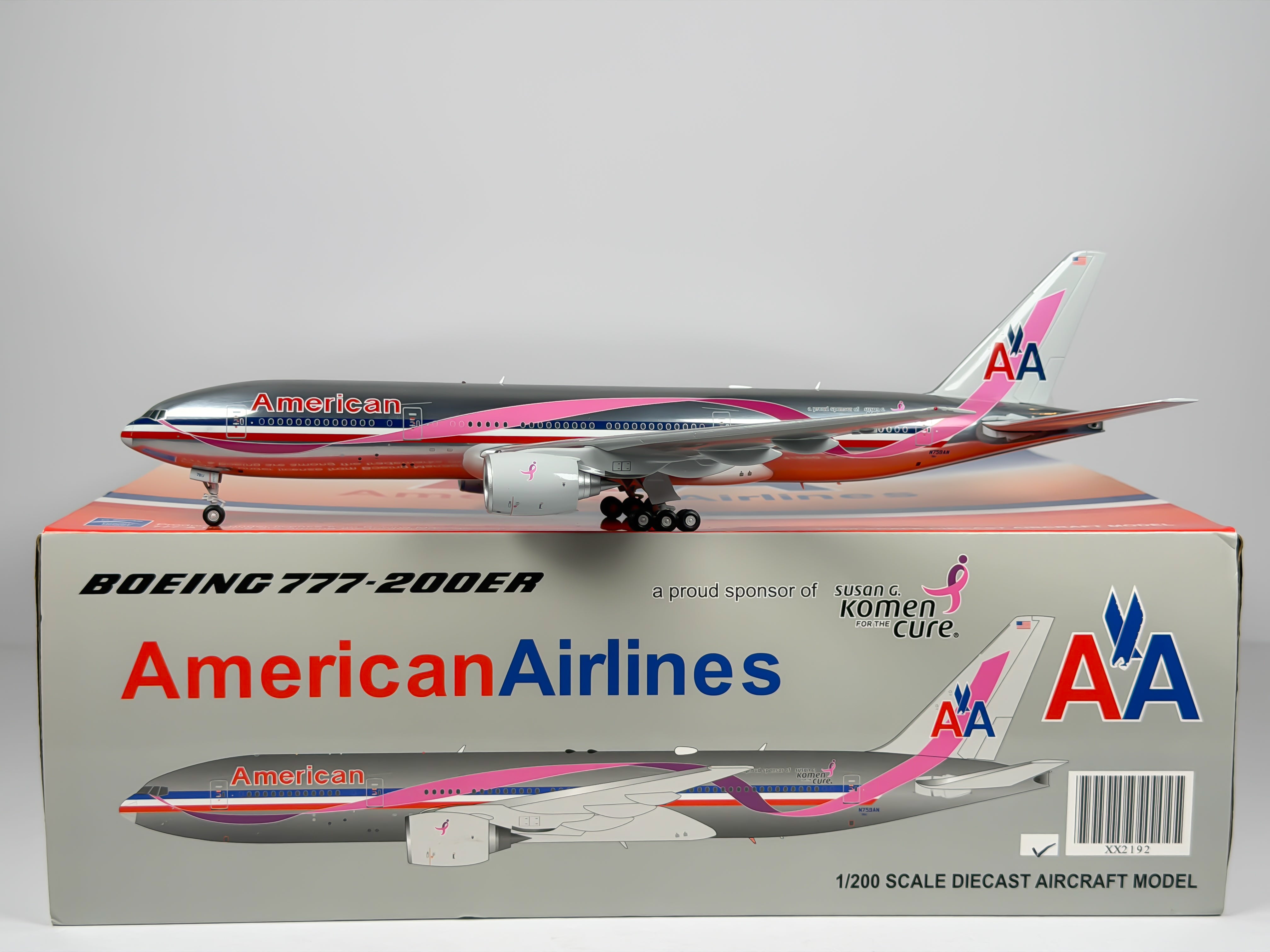 American Airlines Boeing 777-200 1:200 JC Wings N759AN (XX2192)