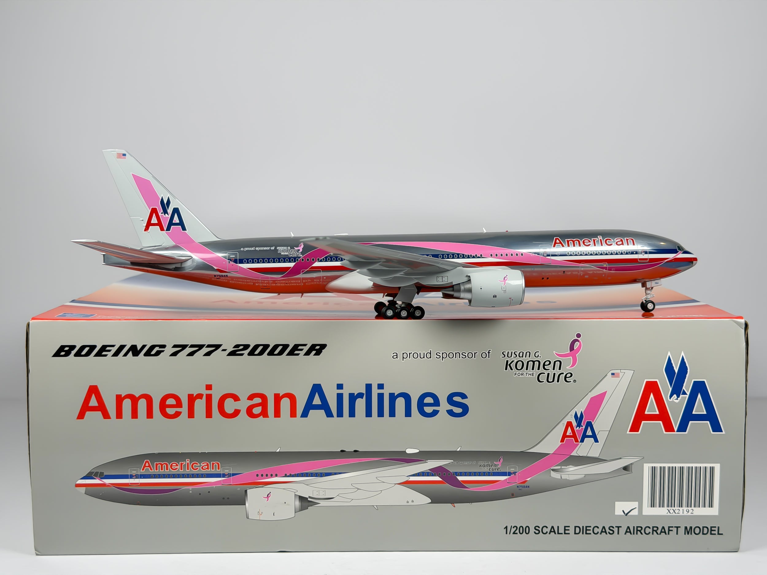 American Airlines Boeing 777-200 1:200 JC Wings N759AN (XX2192)