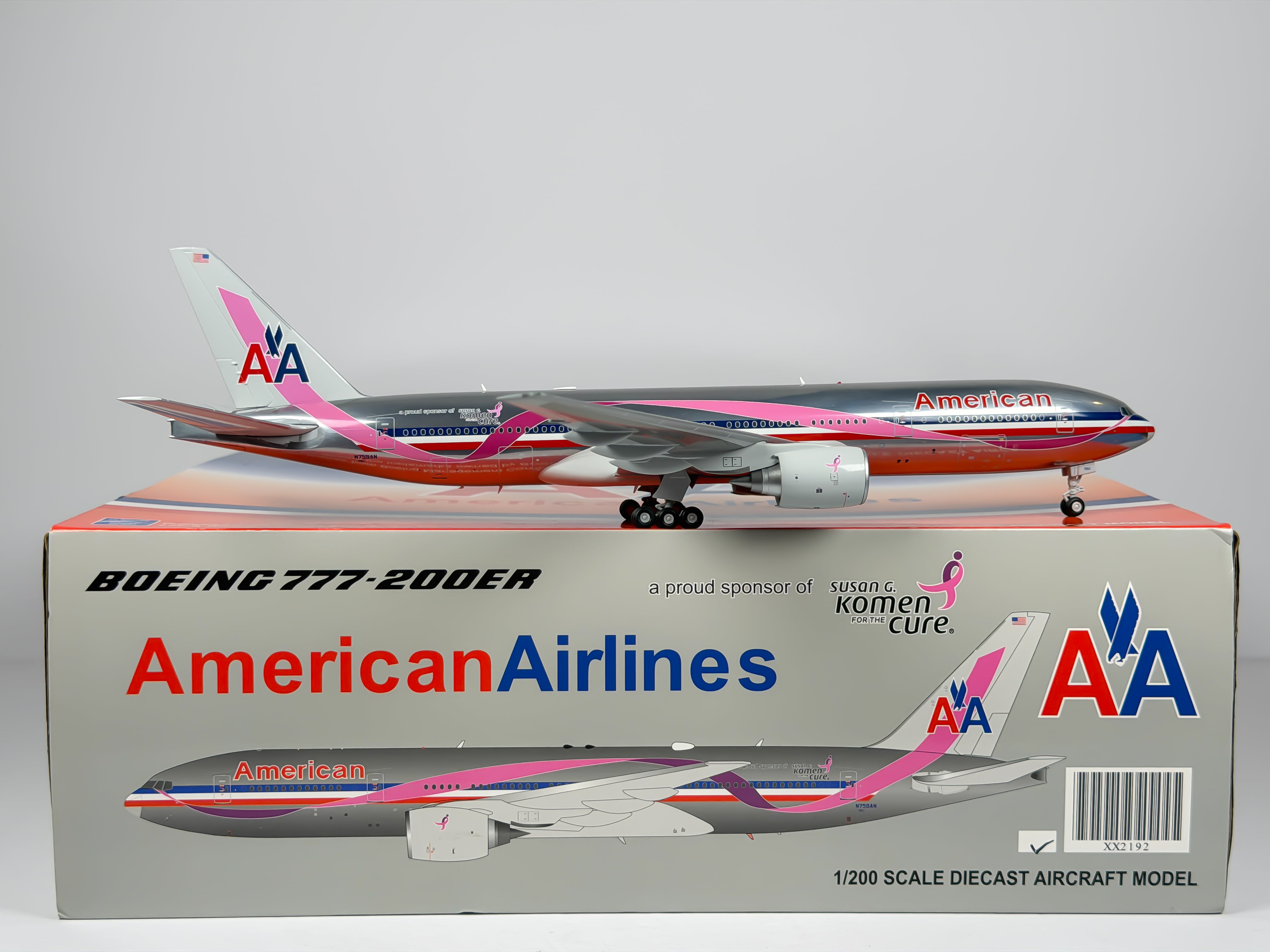 American Airlines Boeing 777-200 1:200 JC Wings N759AN (XX2192)