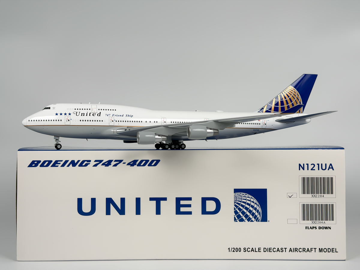 United Airlines Boeing 747-400 1:200 JC Wings N121UA (XX2204)