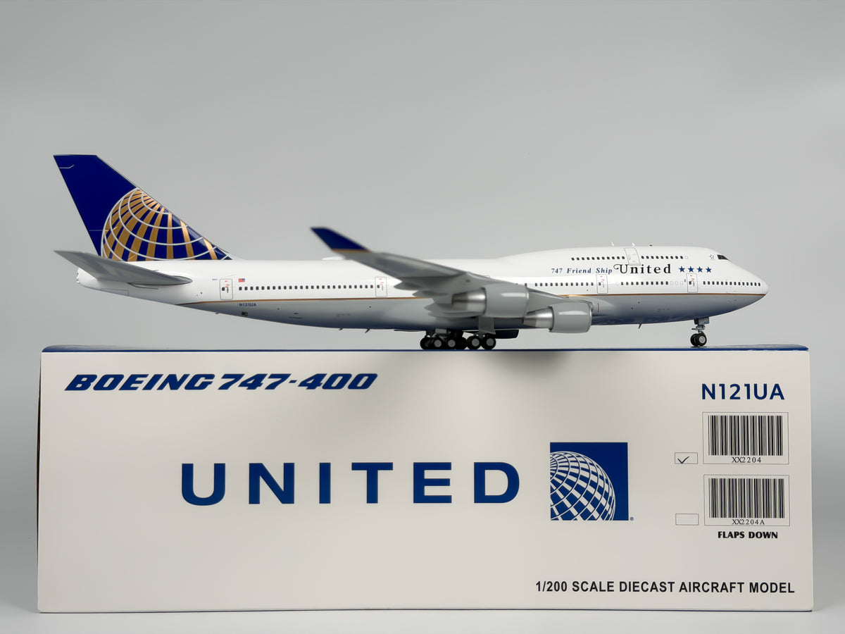 United Airlines Boeing 747-400 1:200 JC Wings N121UA (XX2204)