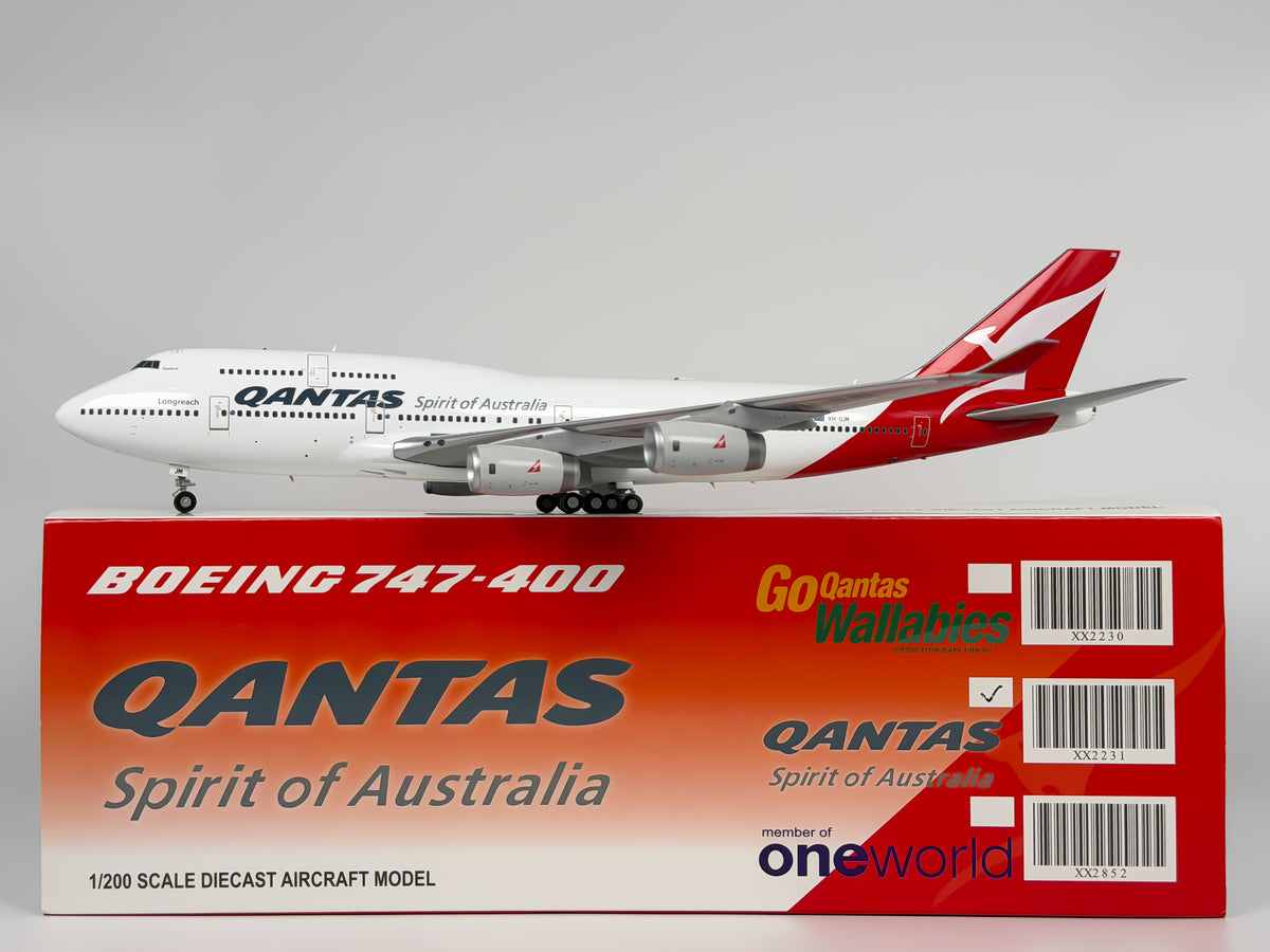 Qantas Airways Boeing 747-400 1:200 JC Wings VH-OJM (XX2231)