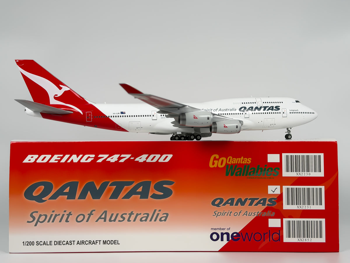 Qantas Airways Boeing 747-400 1:200 JC Wings VH-OJM (XX2231)