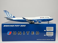 United Airlines Boeing 747-400 1:200 JC Wings N104UA (XX2266A) (Flaps Down Version)
