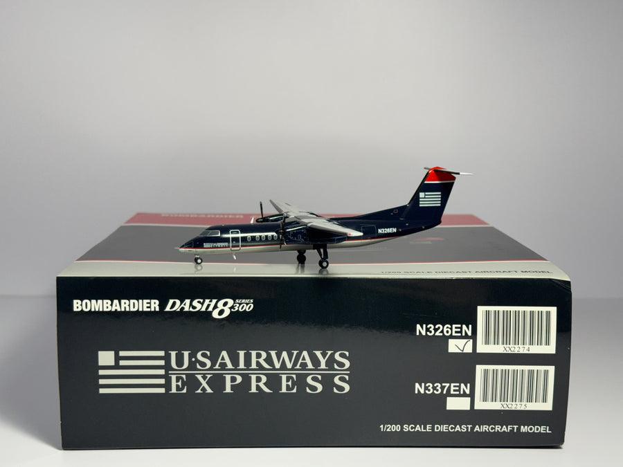 JC Wings 1:200 U.S Airways Express De Havilland Q300 N326EN dark blue XX2274