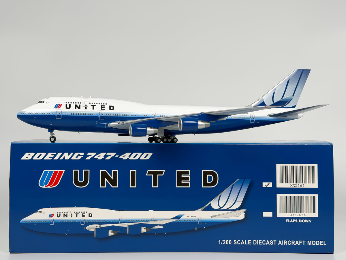 United Airlines Boeing 747-400 1:200 JC Wings N128UA (XX2276)
