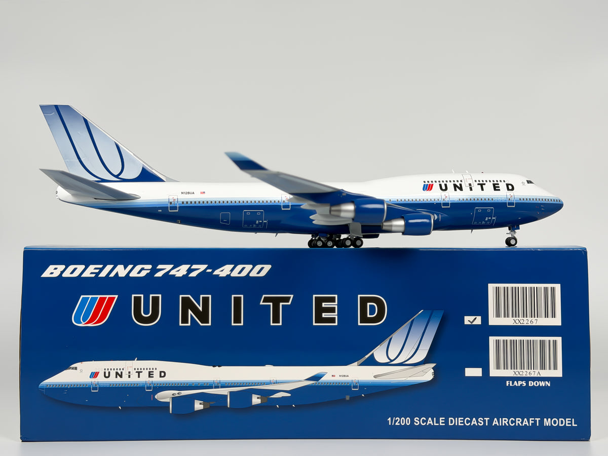 United Airlines Boeing 747-400 1:200 JC Wings N128UA (XX2276)