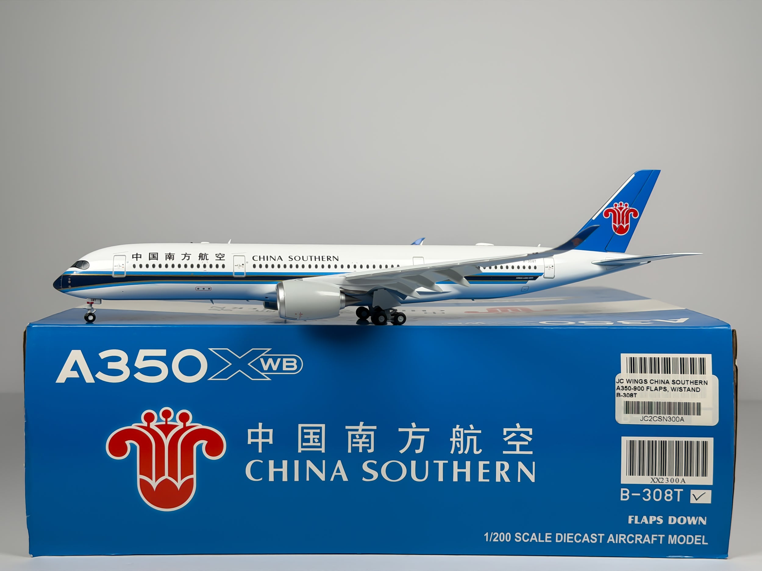 China Southern Airlines Airbus A350-900 1:200 JC Wings B-308T (XX2300A)