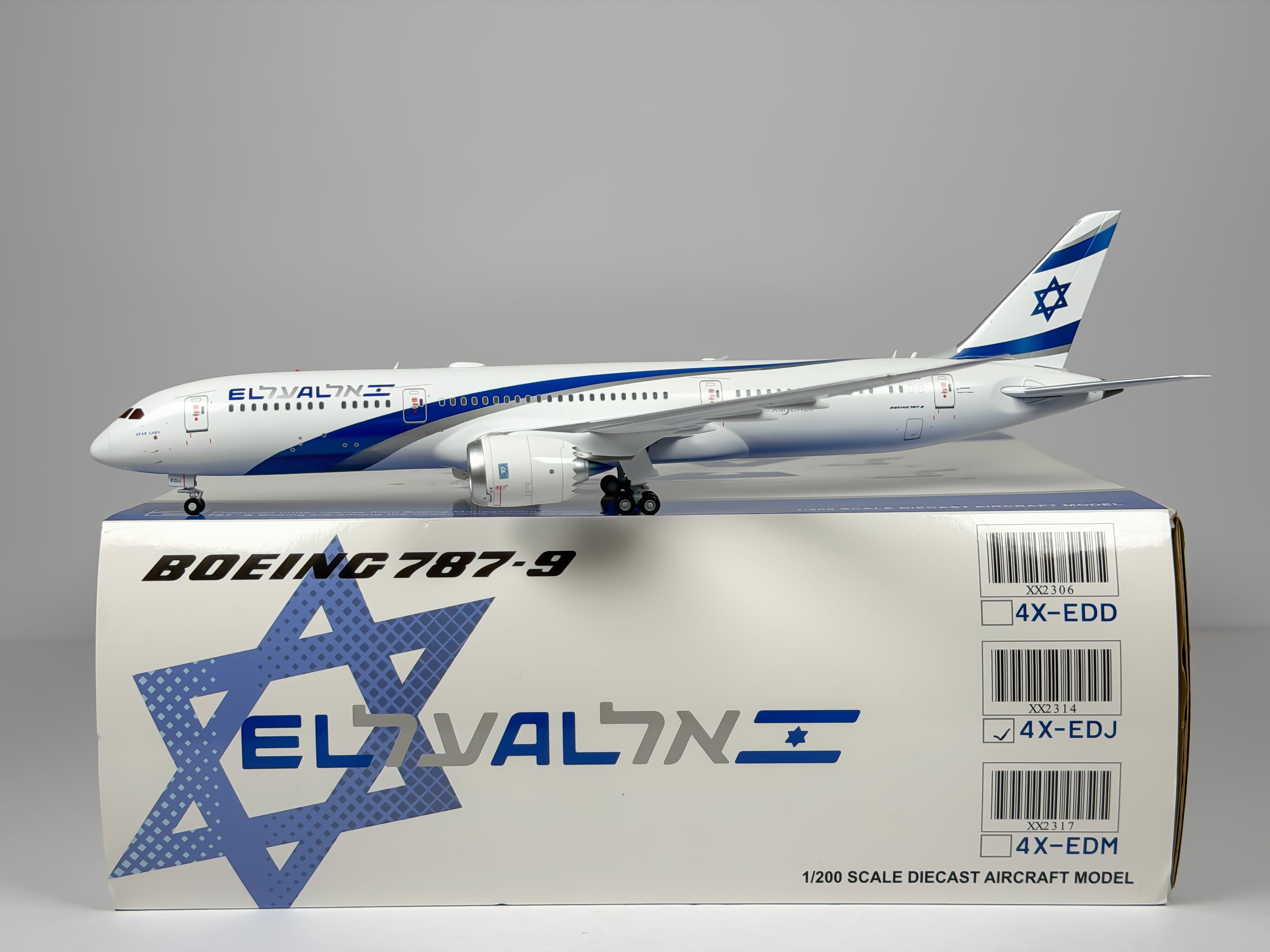 El Al Israel Airlines Boeing 787-9 1:200 JC Wings 4X-EDJ (XX2314)