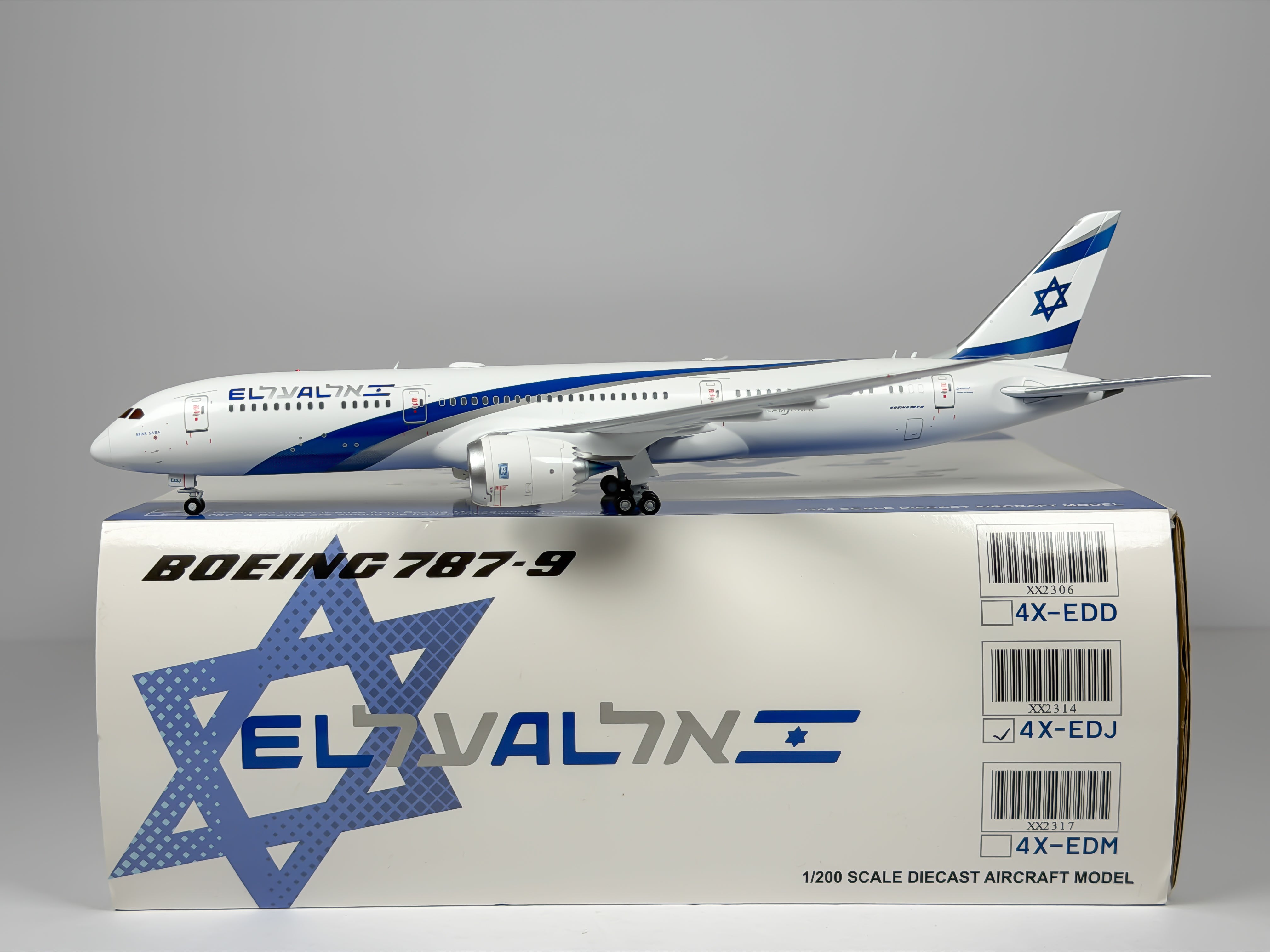 El Al Israel Airlines Boeing 787-9 1:200 JC Wings 4X-EDJ (XX2314)