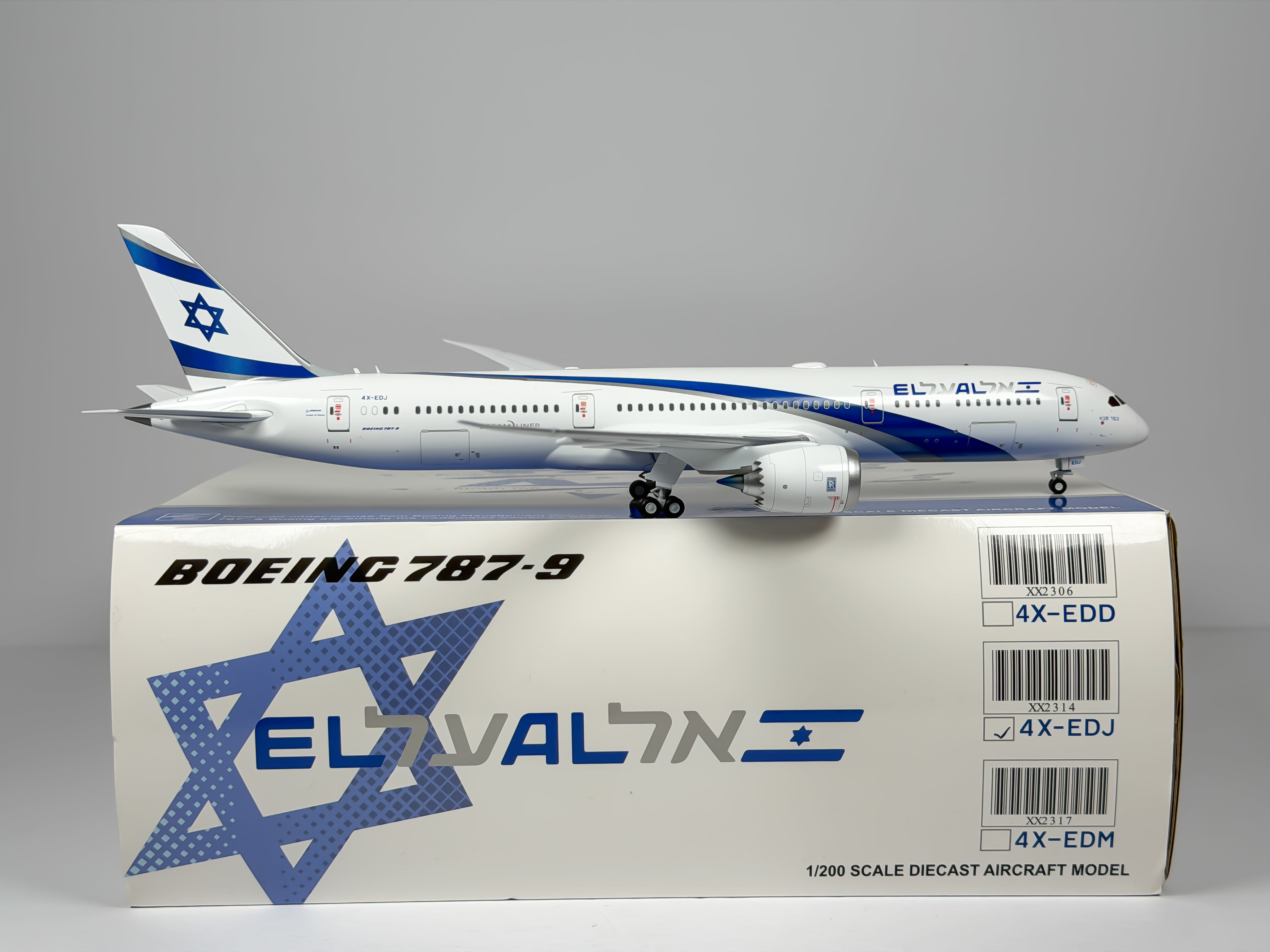 El Al Israel Airlines Boeing 787-9 1:200 JC Wings 4X-EDJ (XX2314)