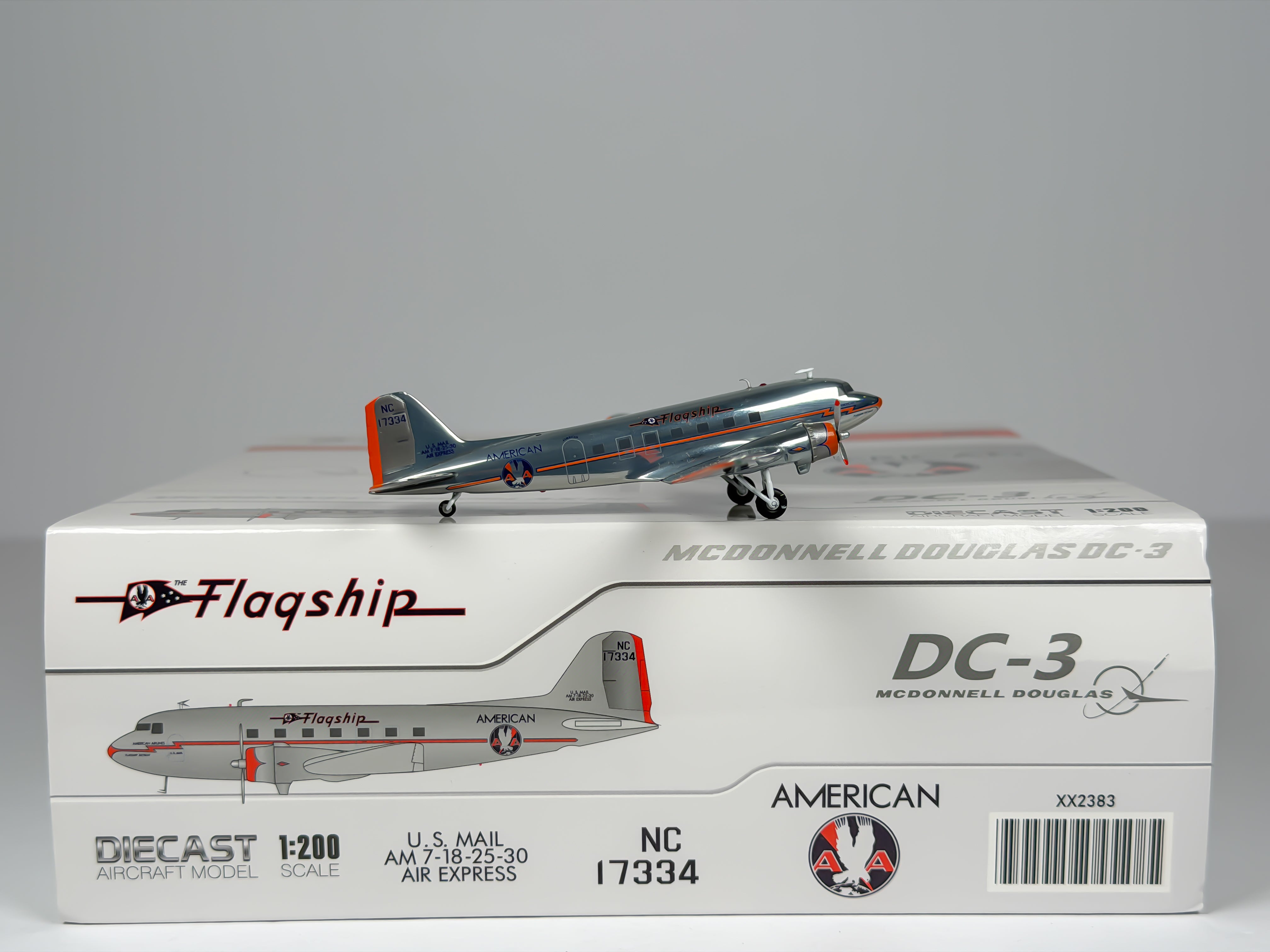 American Airlines Douglas DC-3 1:200 JC Wings NC17334 (XX2383)