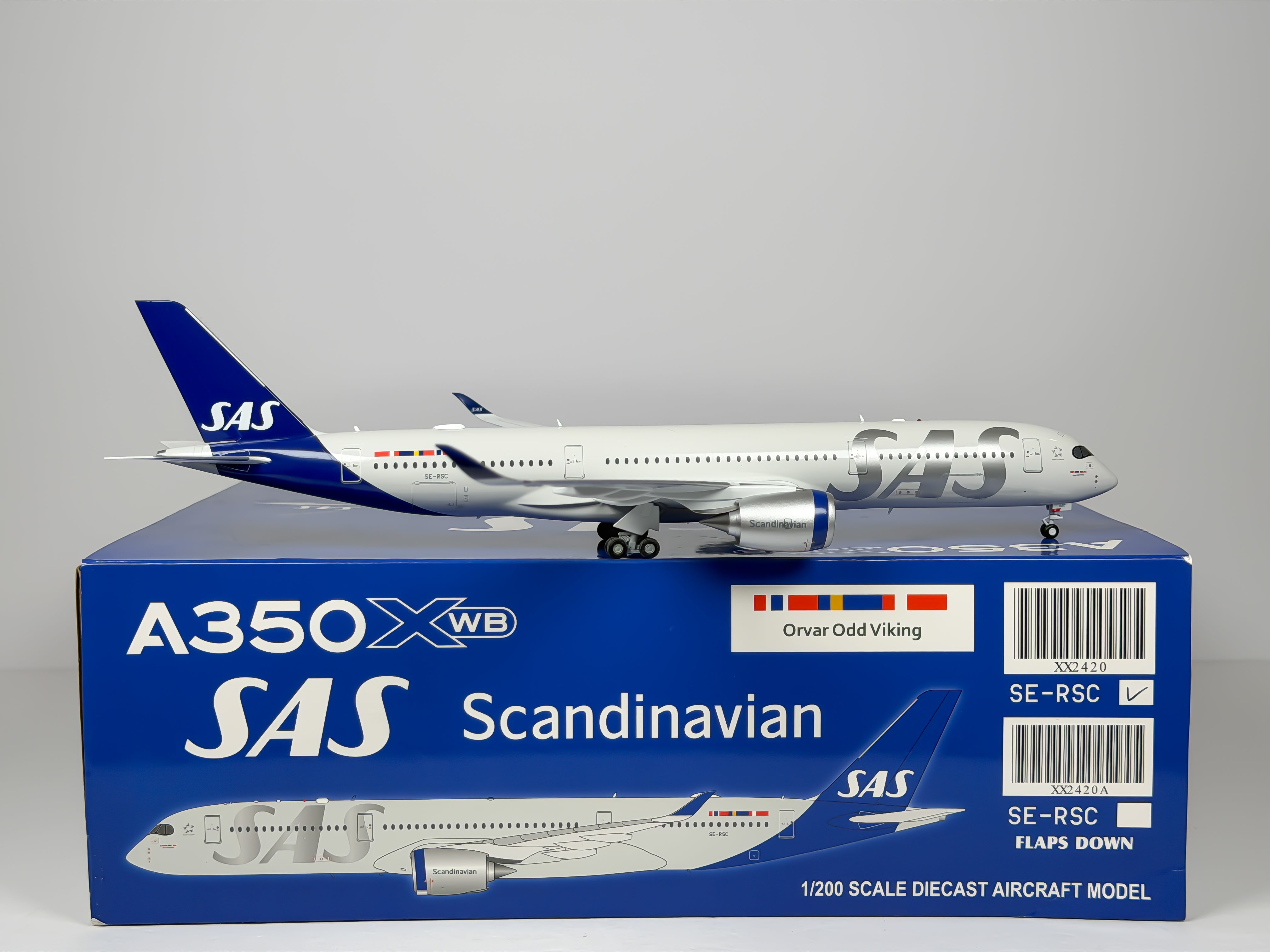 Scandinavian Airlines (SAS) Airbus A350-900 1:200 JC Wings SE-RSC (XX2420)