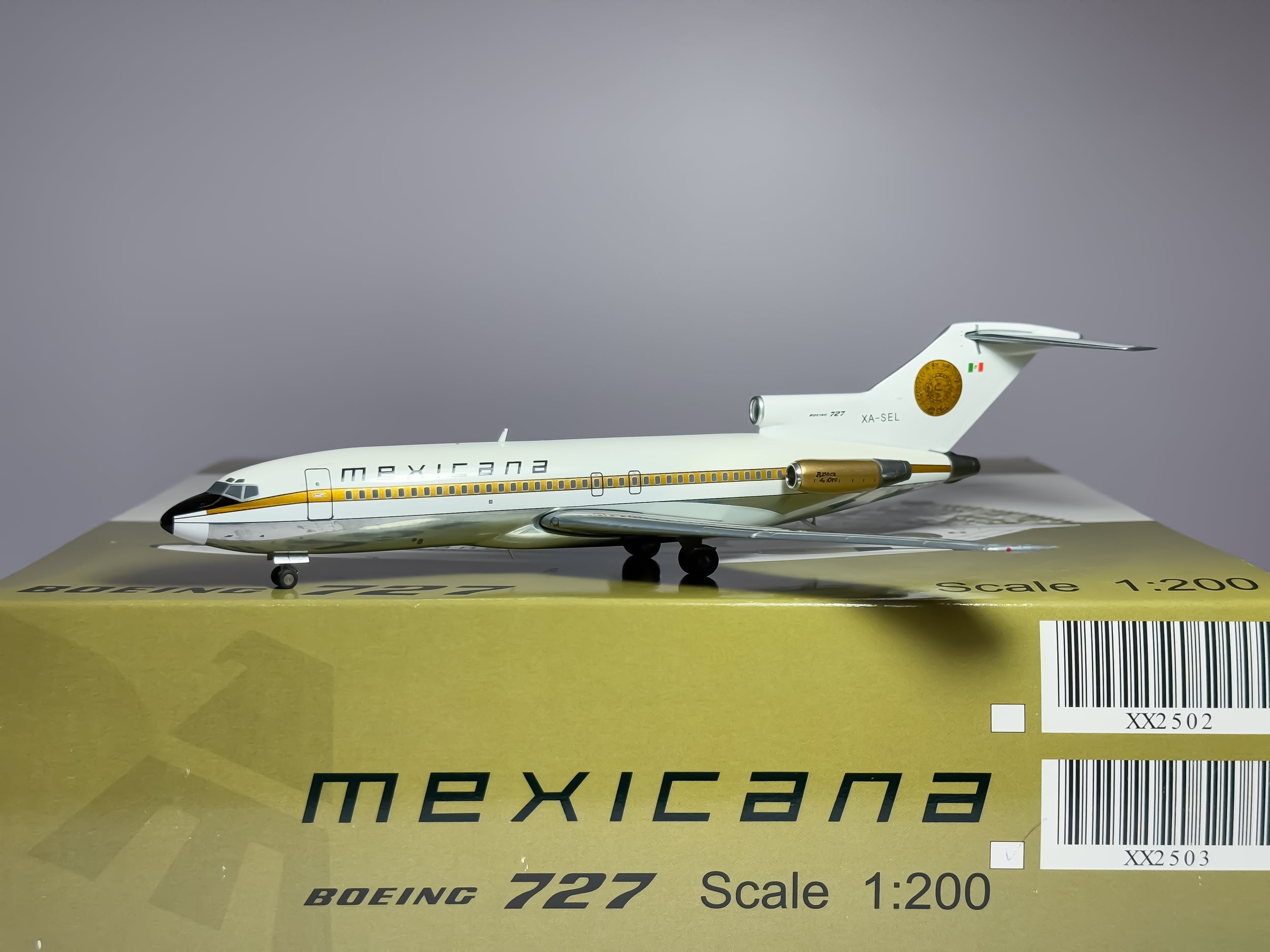 Mexicana Boeing 727-100 1:200 JC Wings XA-SEL (XX2503)