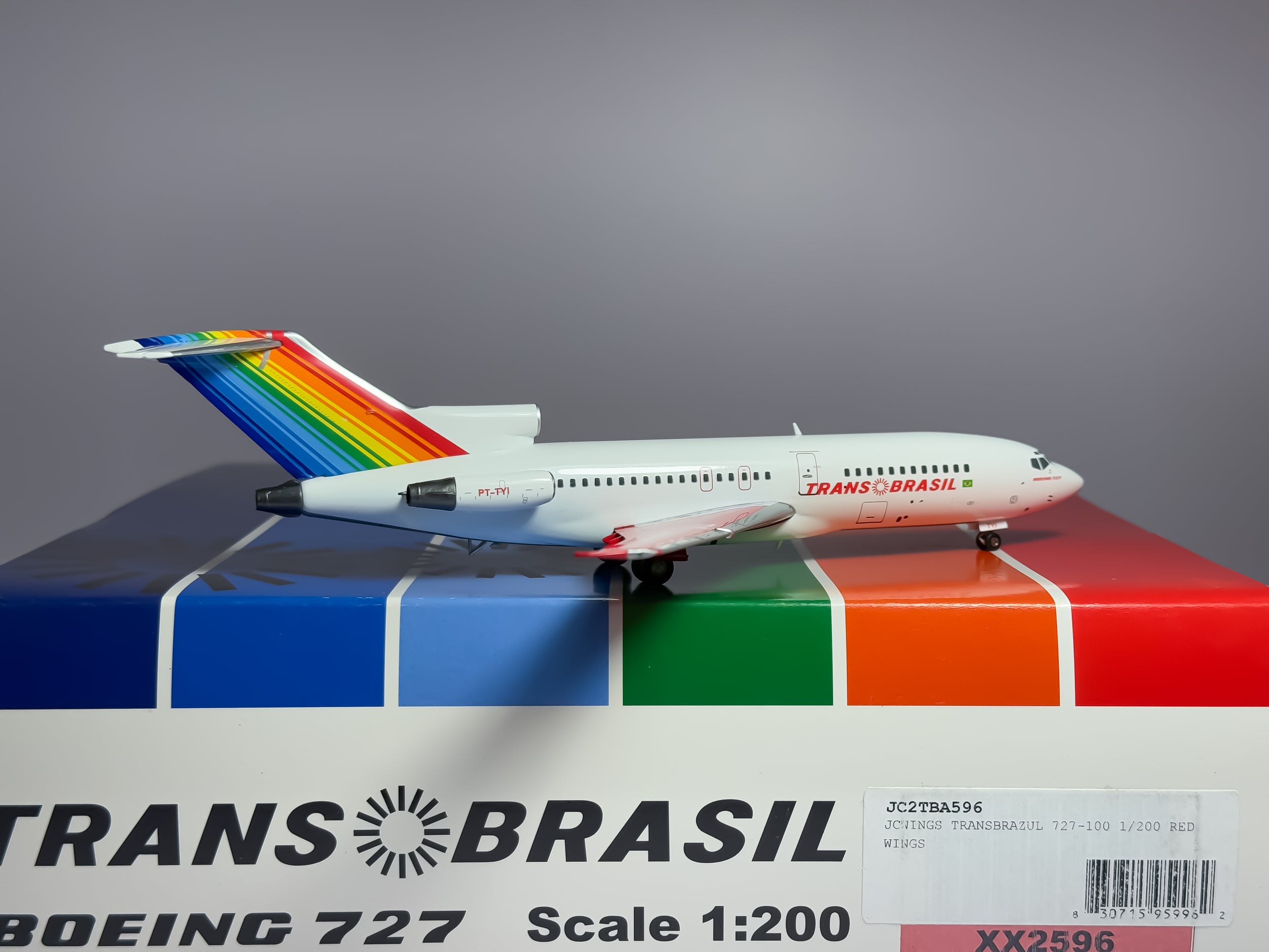 Transbrasil Boeing 727-100 1:200 JC Wings PT-TYI (XX2596)