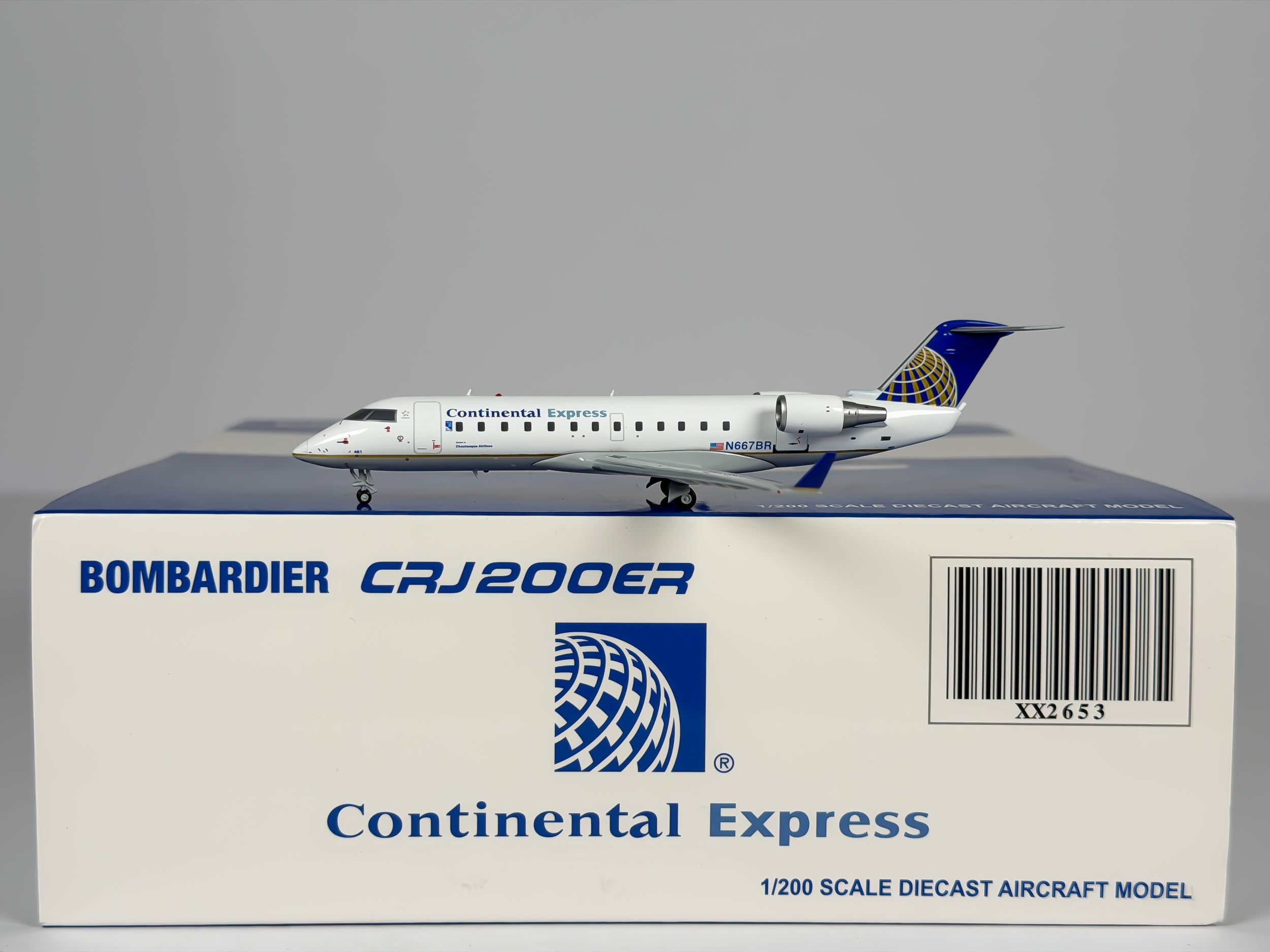 Continental Airlines Bombardier CRJ200 1:200 JC Wings N667BR (XX2653)