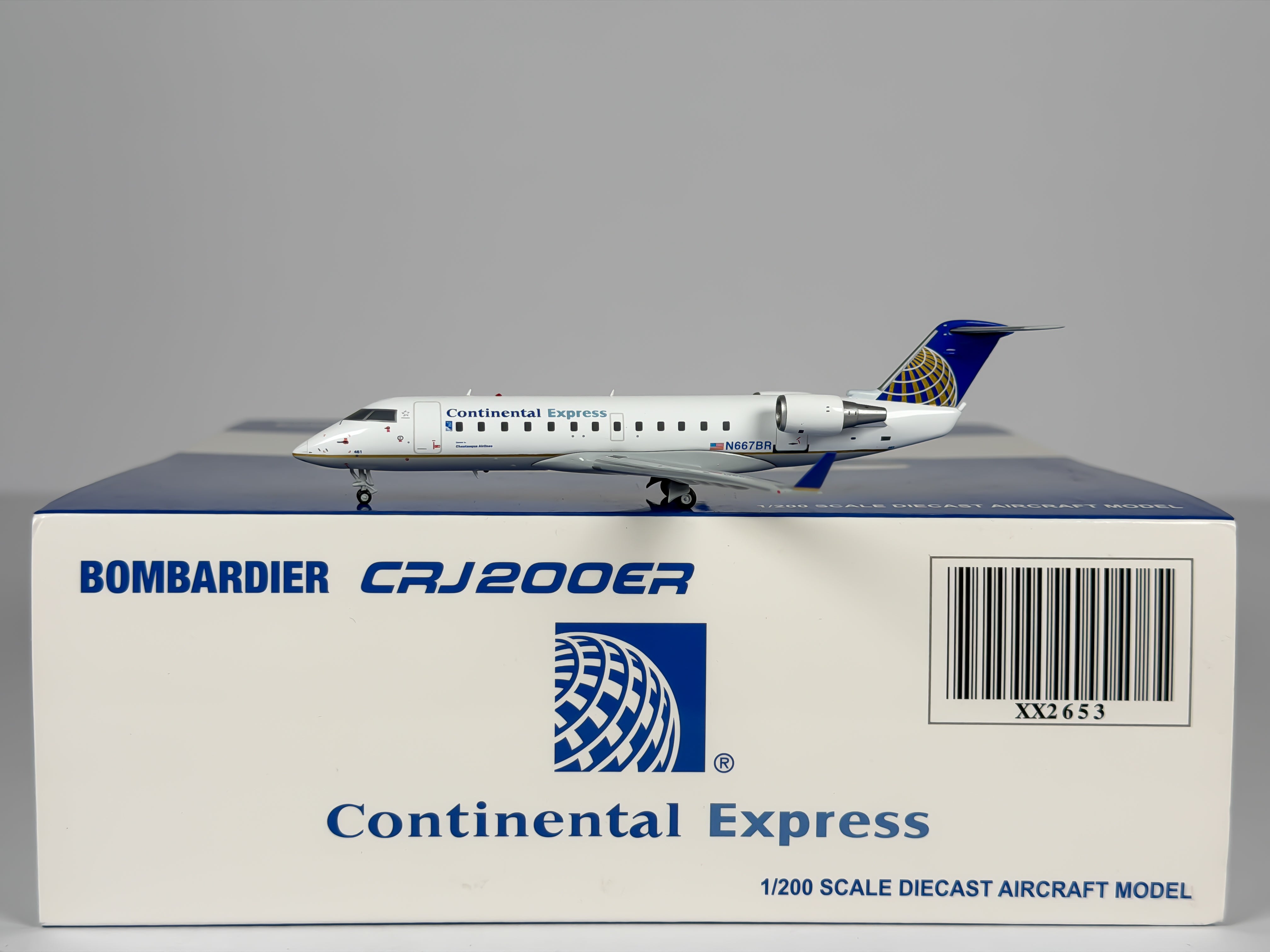 Continental Airlines Bombardier CRJ200 1:200 JC Wings N667BR (XX2653)