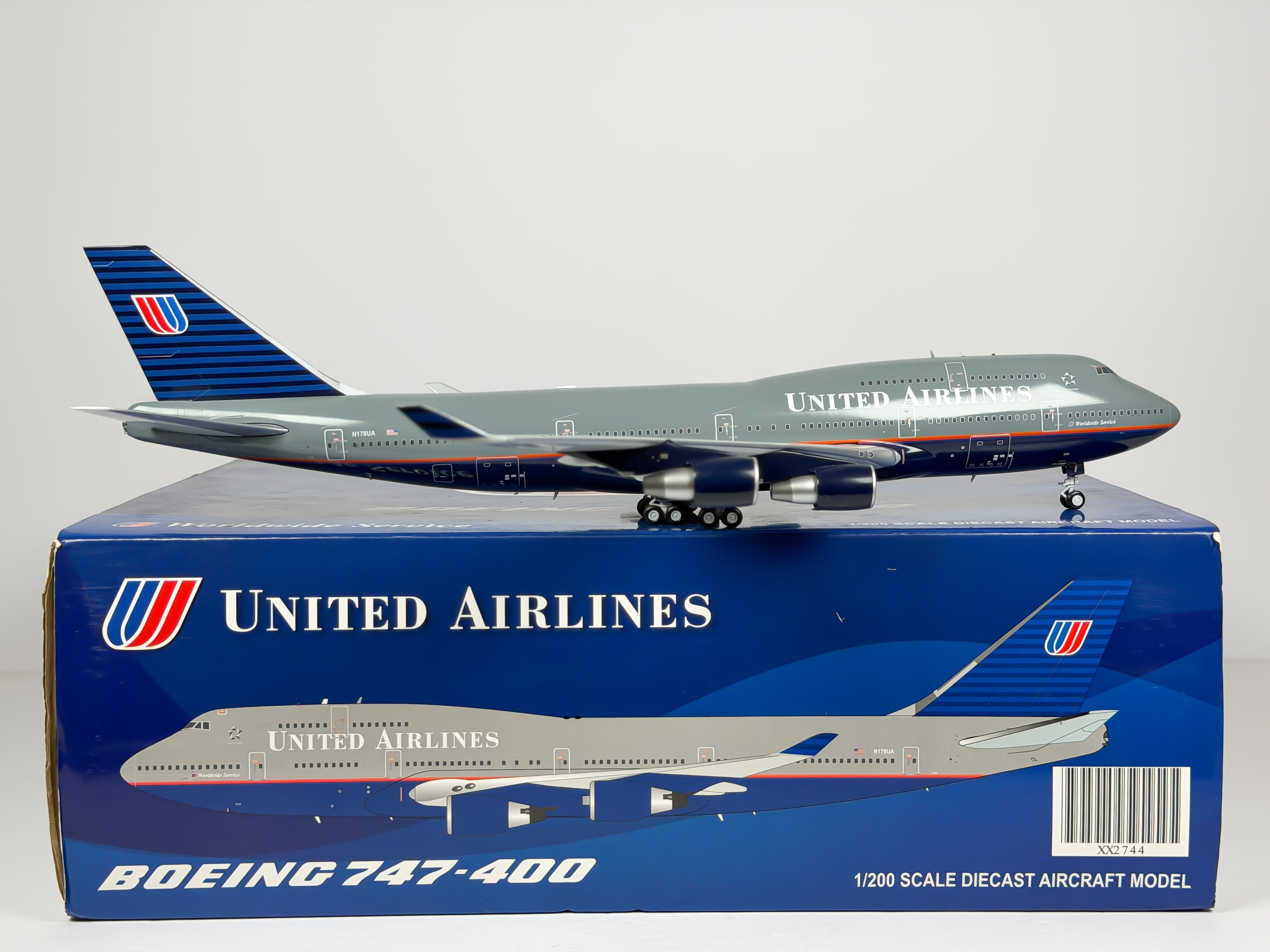 United Airlines Boeing 747-400 1:200 JC Wings N178UA (XX2744)