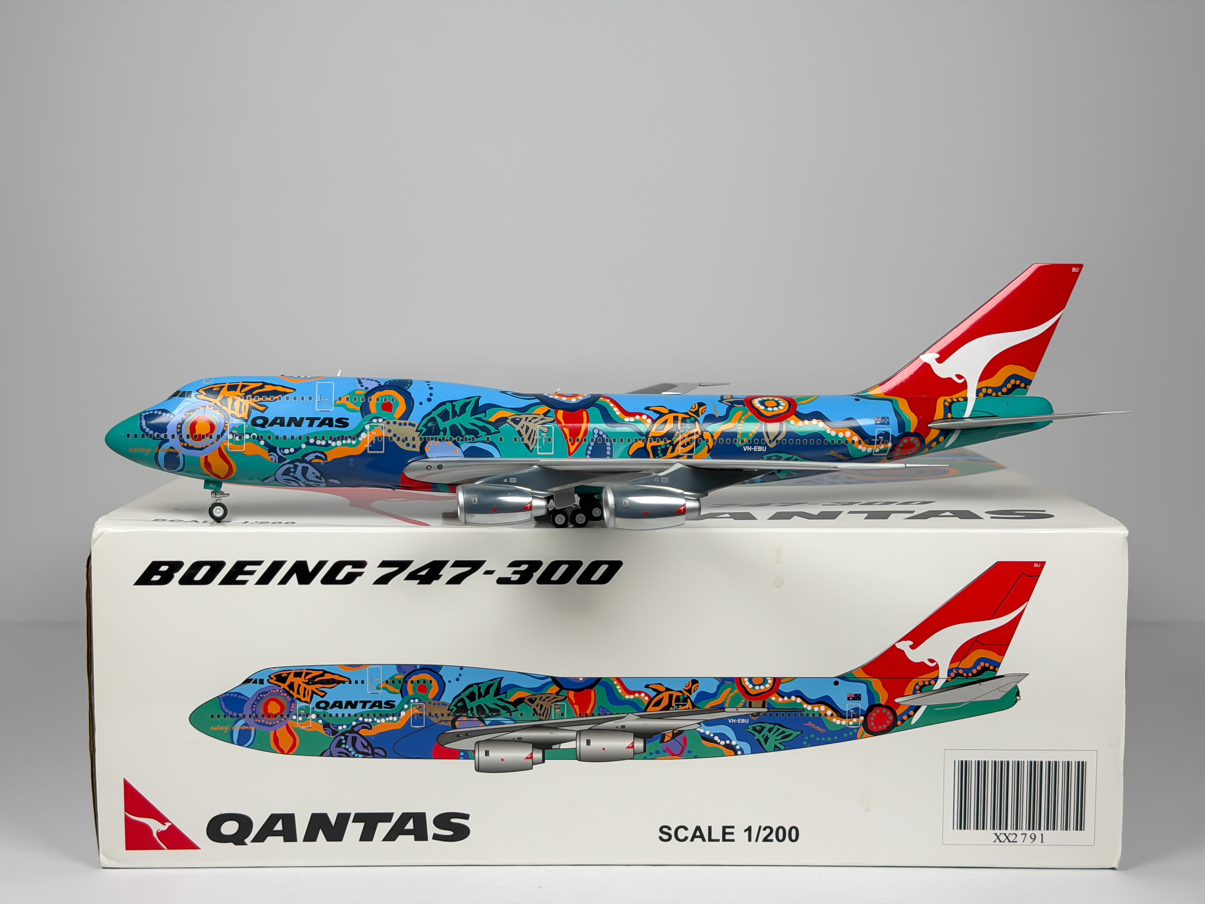 Qantas Airways Boeing 747-300 1:200 JC Wings VH-EBU (XX2791)