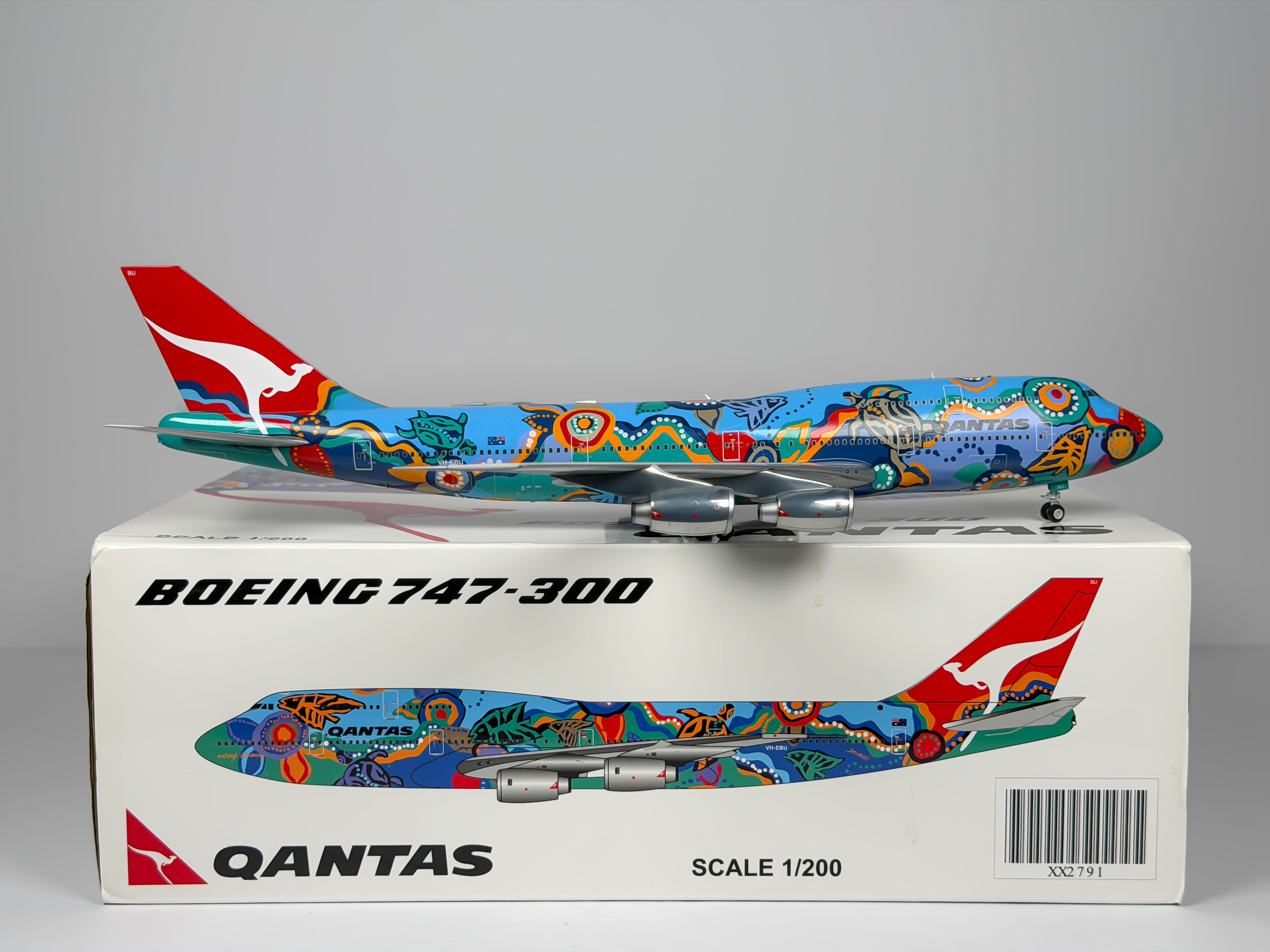 Qantas Airways Boeing 747-300 1:200 JC Wings VH-EBU (XX2791)