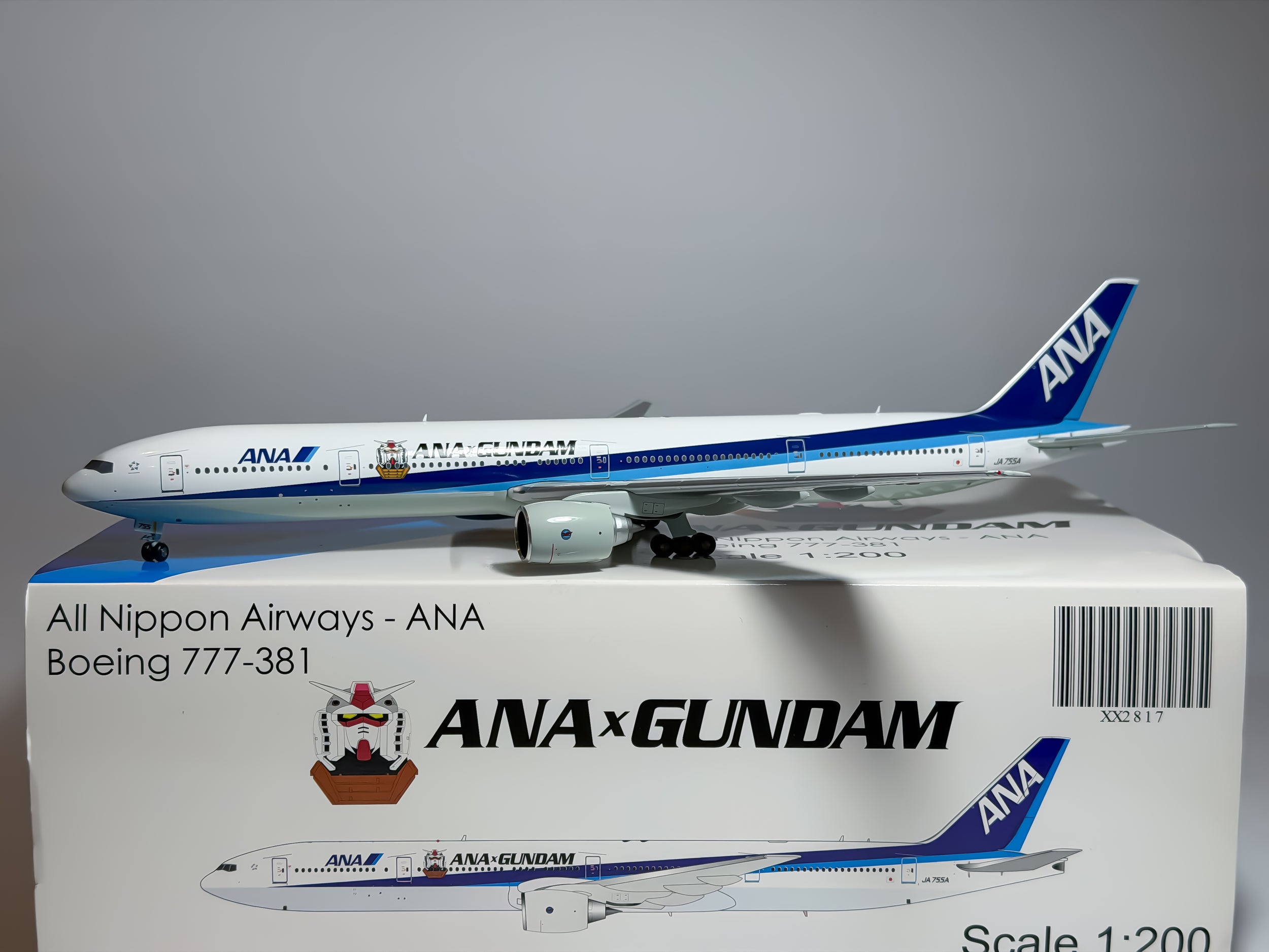 All Nippon Airways (ANA) Boeing 777-300 1:200 JC Wings JA755A (XX2817)