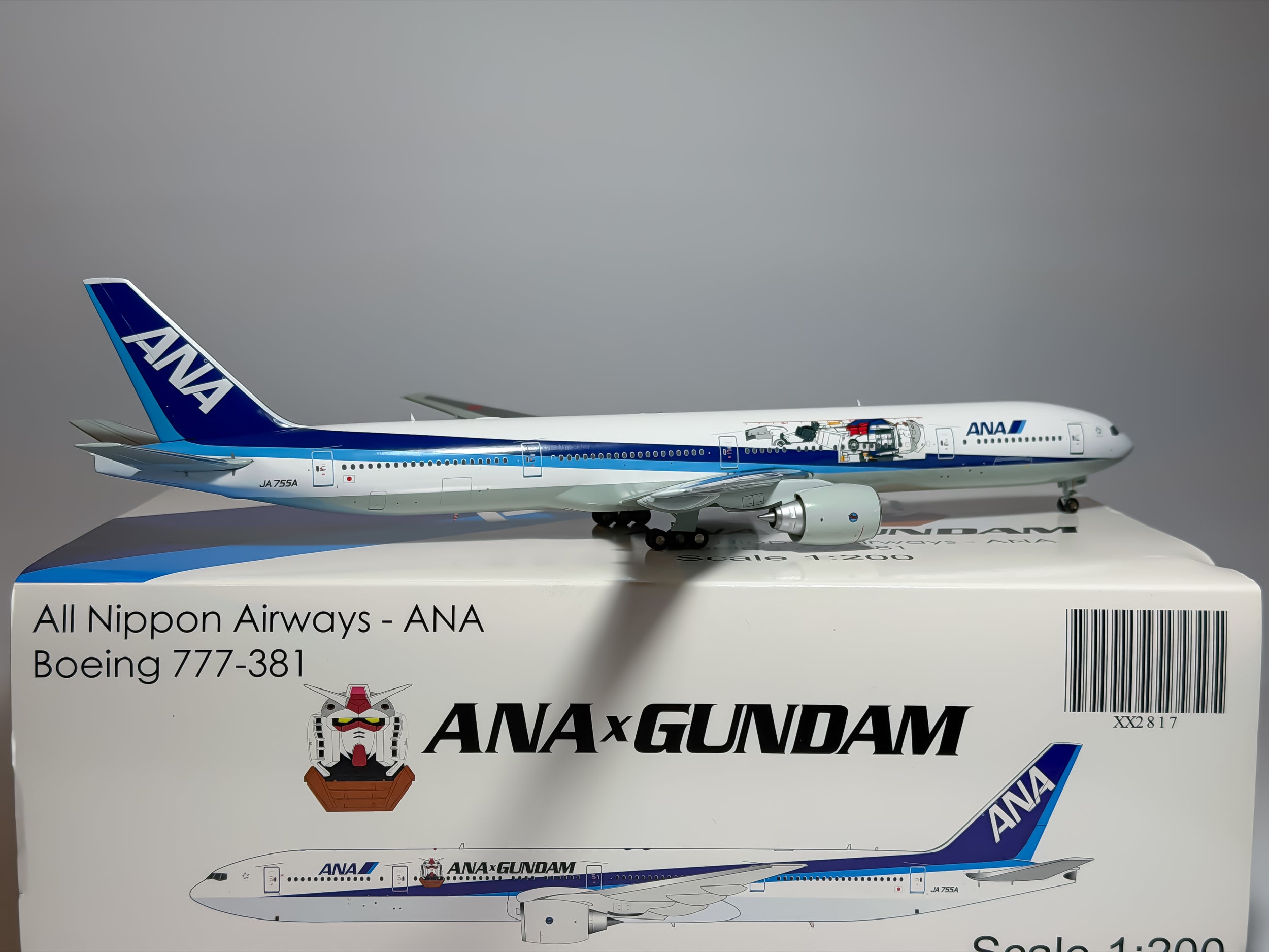 All Nippon Airways (ANA) Boeing 777-300 1:200 JC Wings JA755A (XX2817)