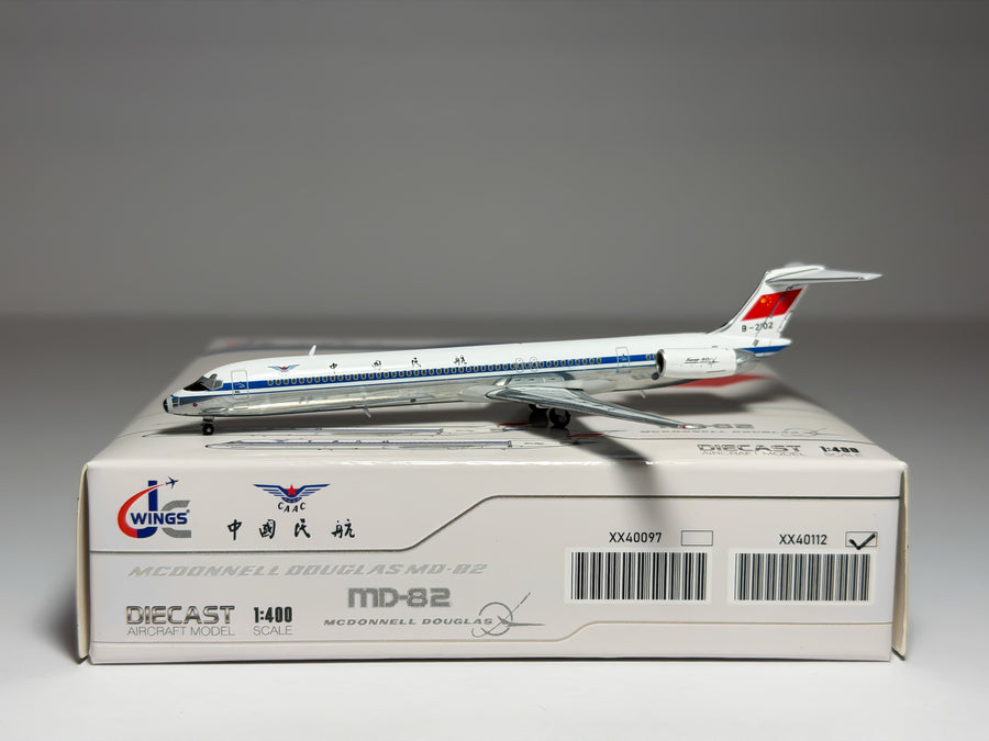 CAAC McDonnell Douglas MD-82 1:400 JC Wings B-2102 (XX40112)