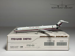 MD-UHB Demo McDonnell Douglas MD-81 1:400 JC Wings N980DC (XX40180)