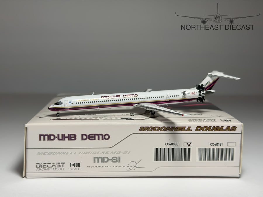 MD-UHB Demo McDonnell Douglas MD-81 1:400 JC Wings N980DC (XX40180)