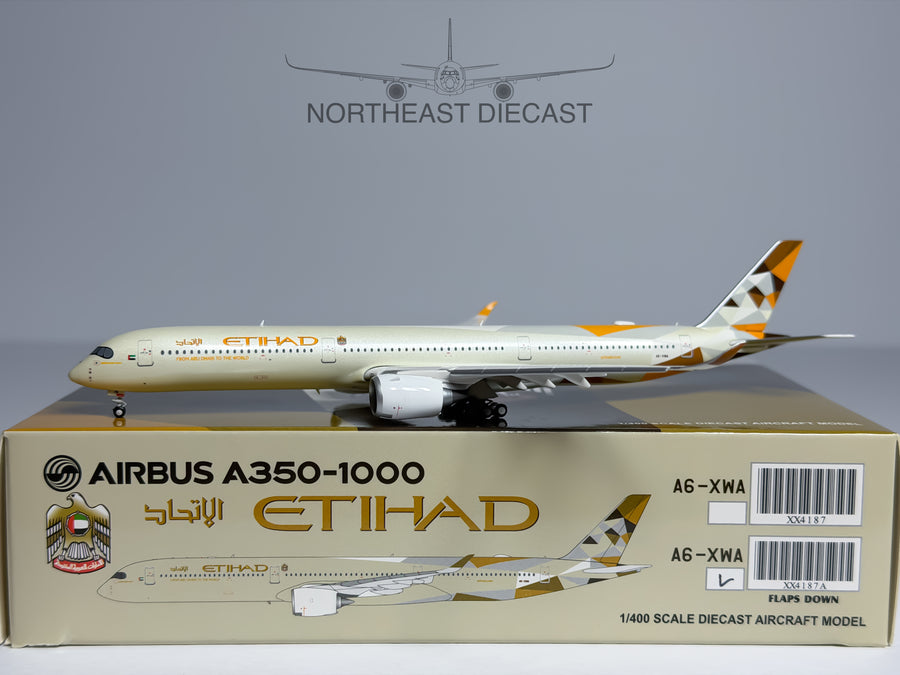 Etihad Airways Airbus A350-1000 1:400 JC Wings A6-XWA (XX4187A)