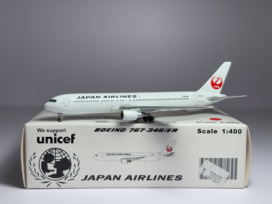 Japan Airlines (JAL) Boeing 767-300 1:400 JC Wings JA654J (XX4307)