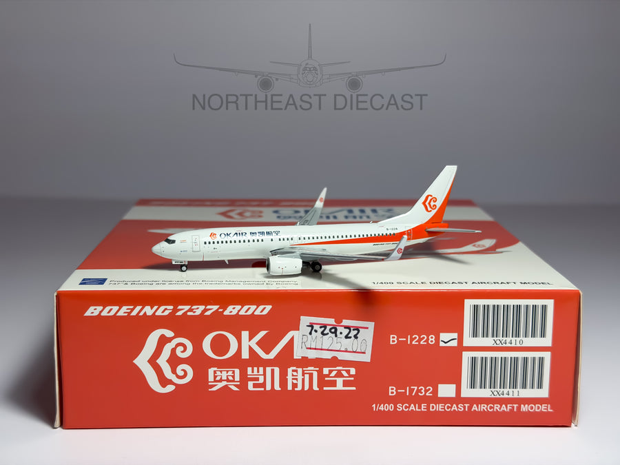 OK Airways Boeing 737-800 1:400 JC Wings B-5571 (XX4410)