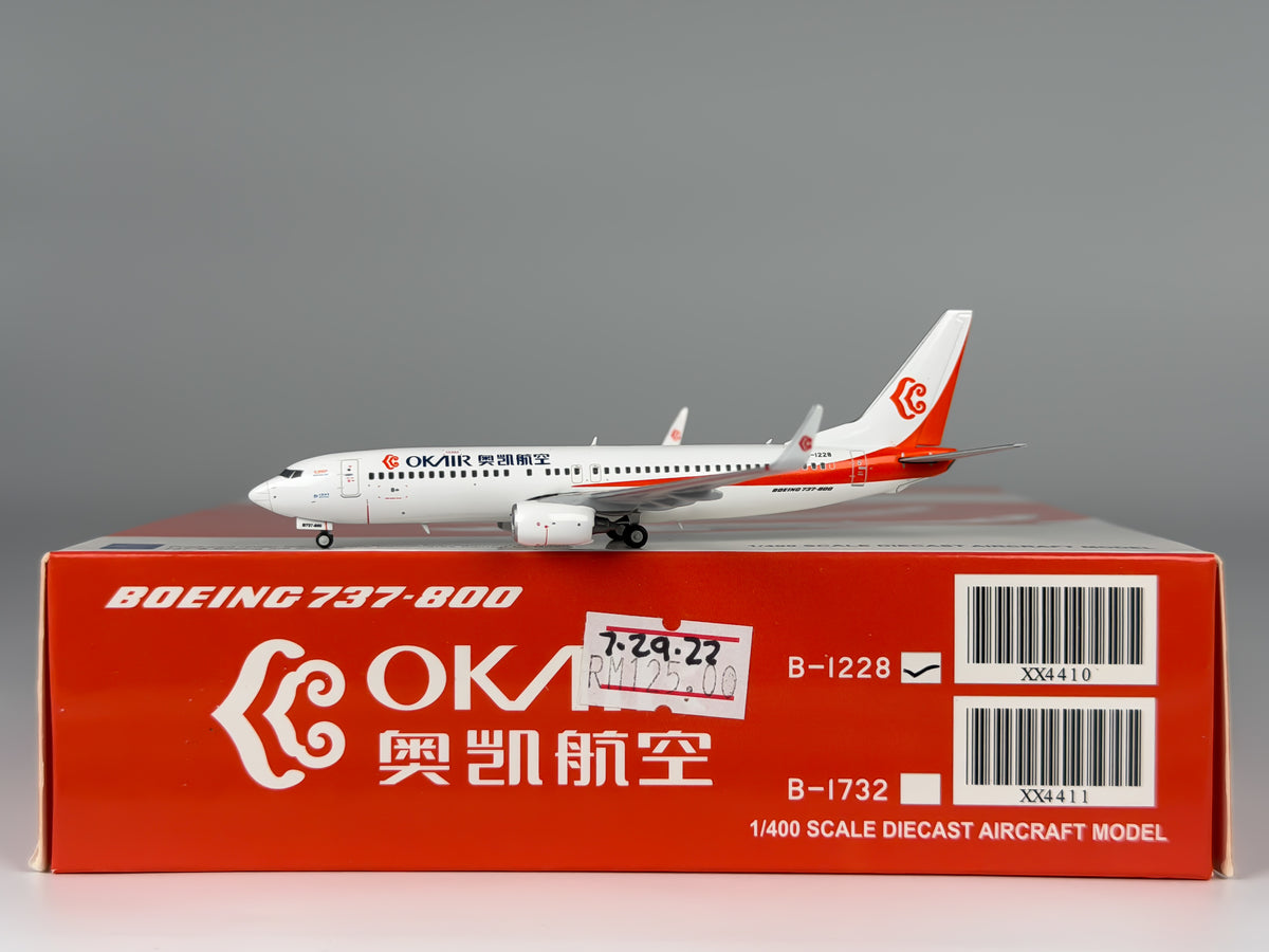 OK Airways Boeing 737-800 1:400 JC Wings B-1228 (XX4410)