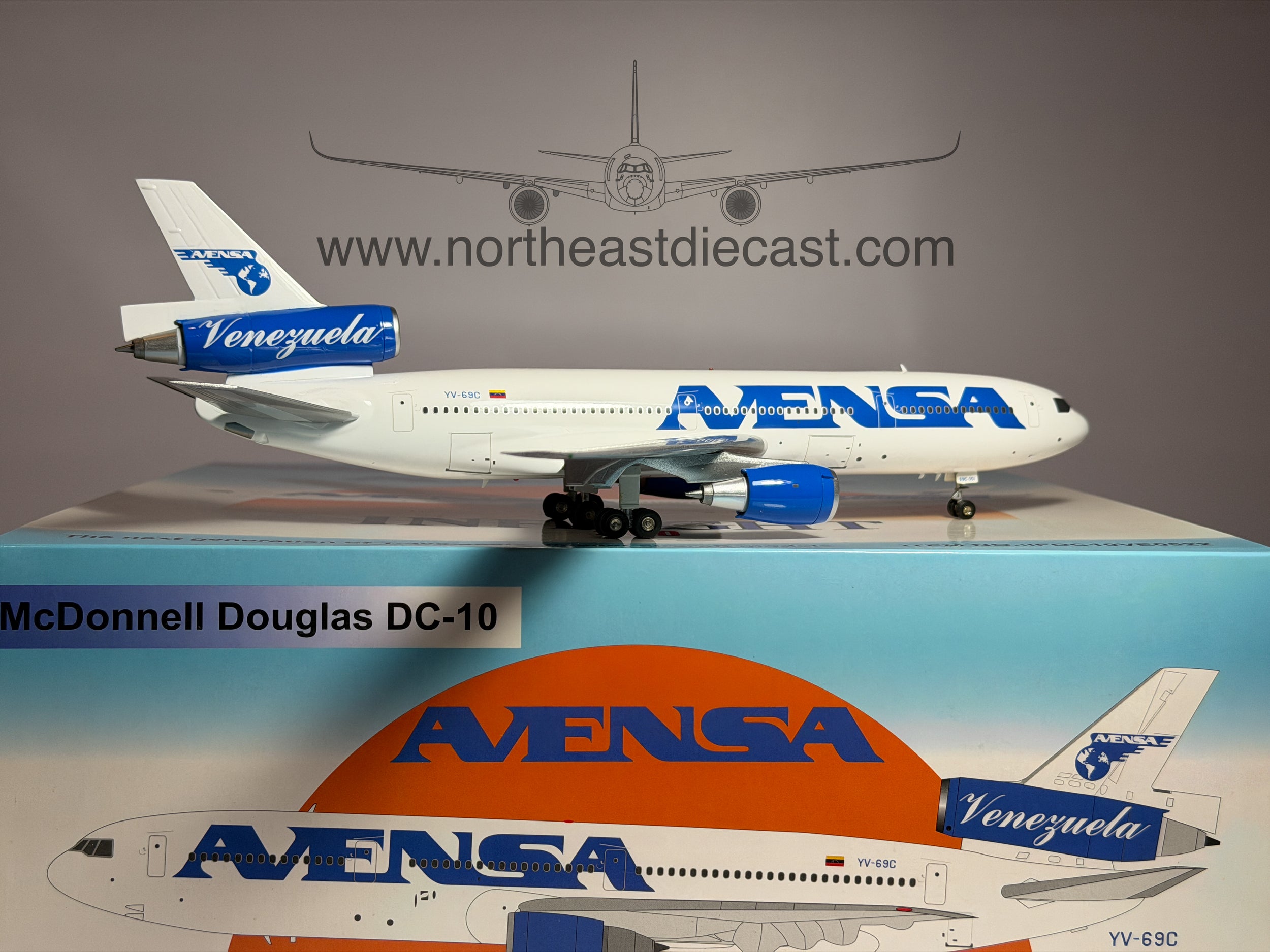 Avensa Venezuela McDonnell Douglas DC-10-30 1:200 Inflight200 YV-69C (IFDC10VE0522)