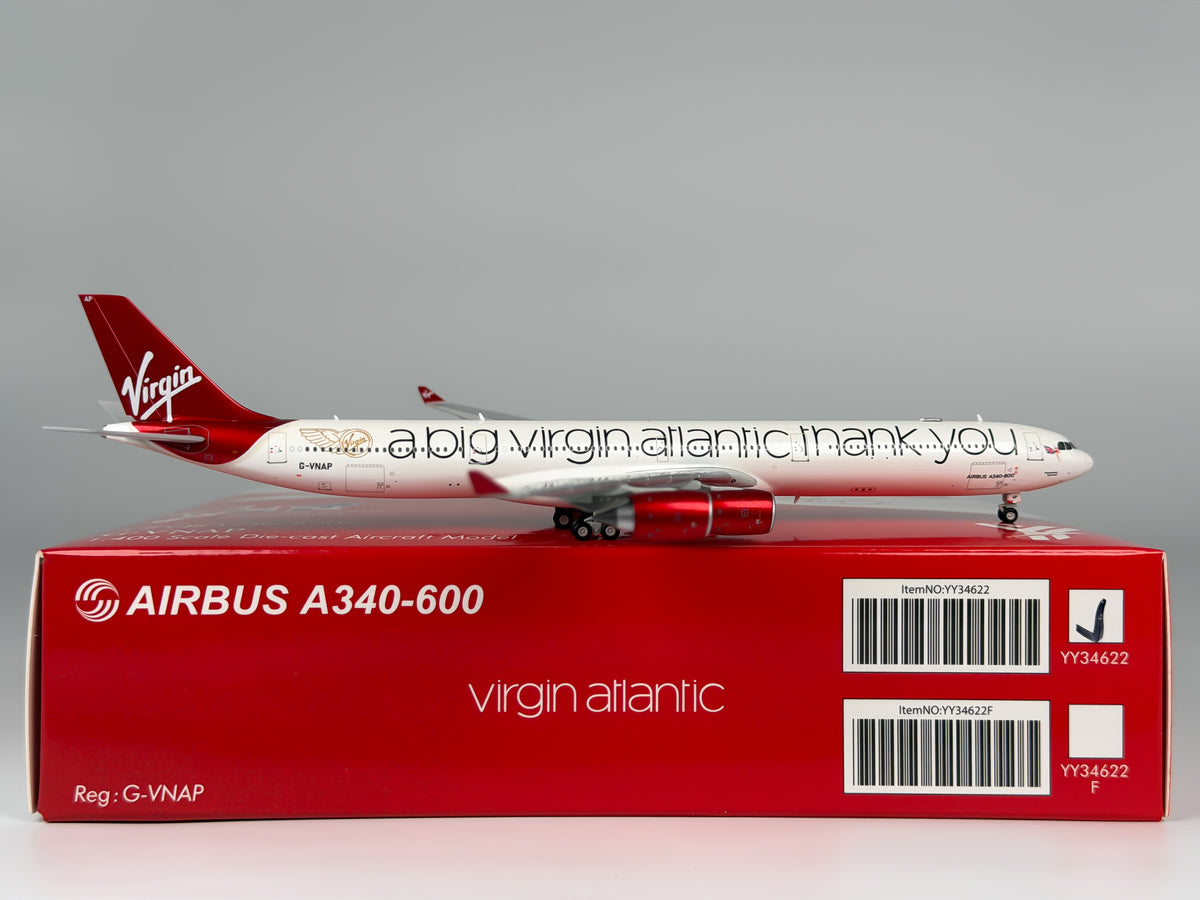 Virgin Atlantic Airbus A340-600 1:400 YY Wings G-VNAP (YY34622)