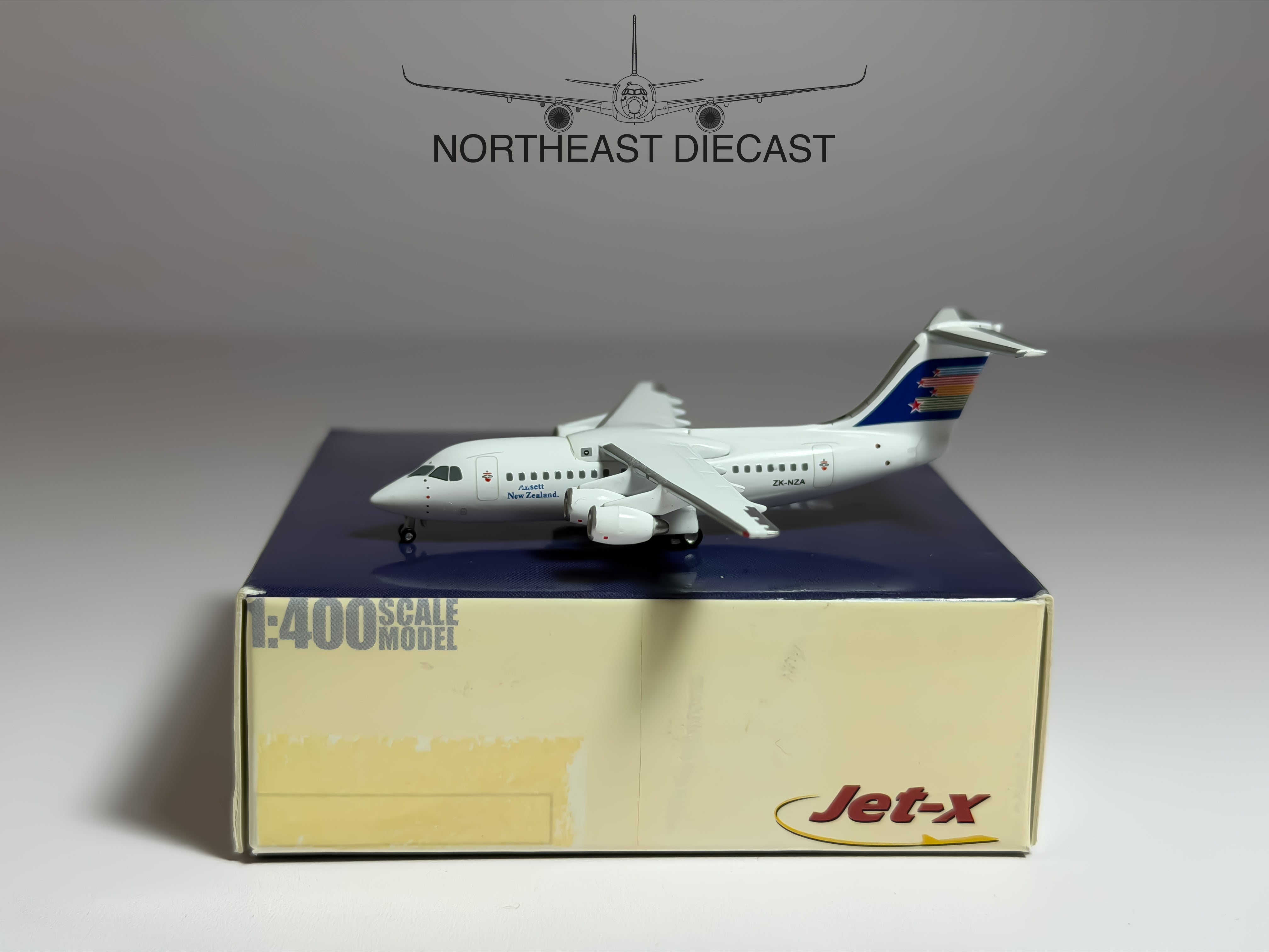 Ansett New Zealand BAe 146-200 1:400 Jet-X ZK-NZA (JX334)