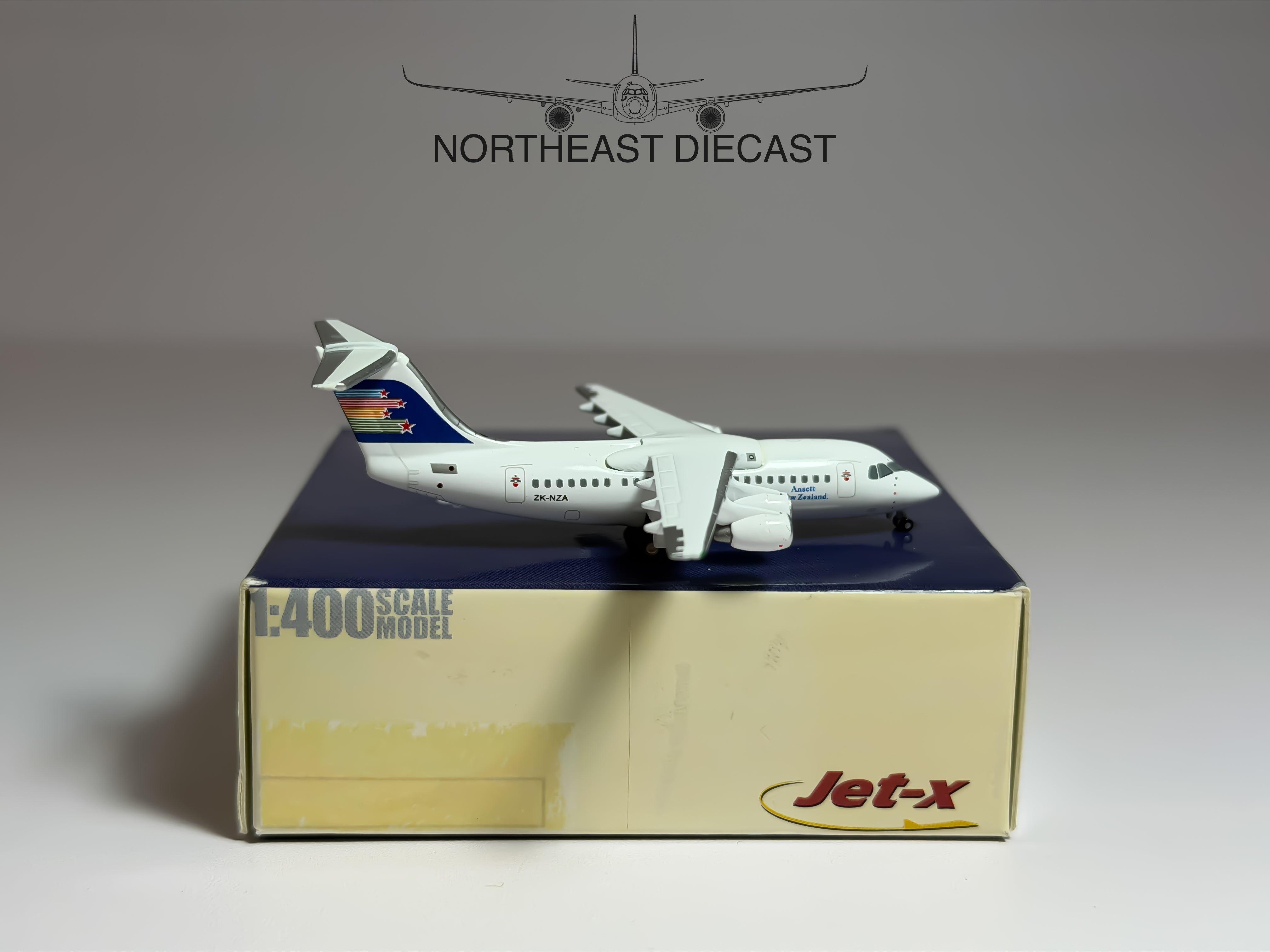 Ansett New Zealand BAe 146-200 1:400 Jet-X ZK-NZA (JX334)