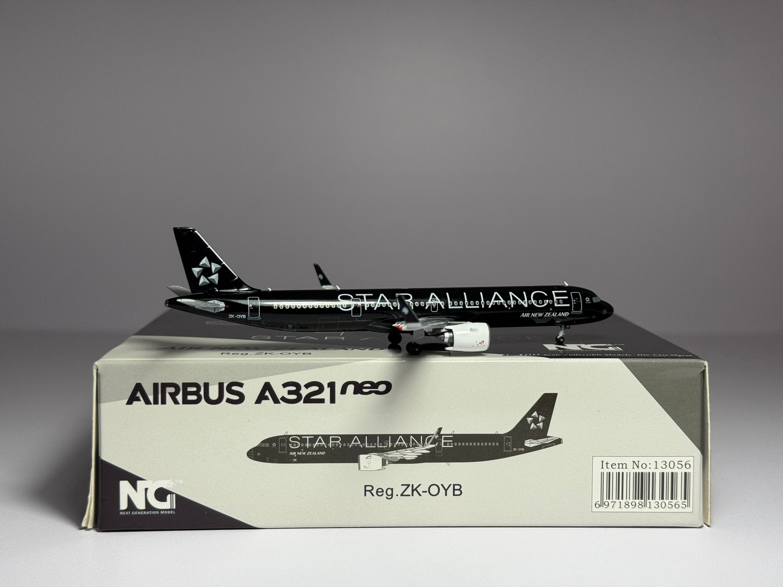 NG Models 1:400 Air New Zealand Airbus A321neo ZK-OYB All Blacks Star Alliance 13056