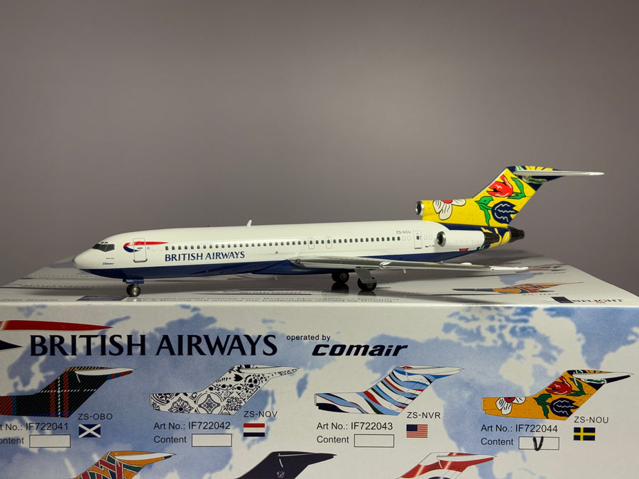 Inflight200 1:200 British Airways Boeing 727-200 ZS-NOU Sweden World Tail IF722044