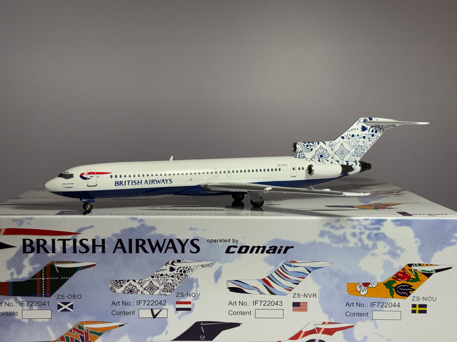 Inflight200 1:200 British Airways Boeing 727-200 ZS-NOV Holland World Tail IF722042