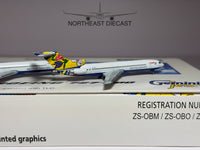 British Airways Boeing 727-200 1:400 Gemini Jets ZS-OBM/ZS-OBO/ZSNOU (GJBAW356)