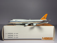 Jet-X 1:400 South African Airways Boeing 747-400 ZS-SAV SAA titles JX604A