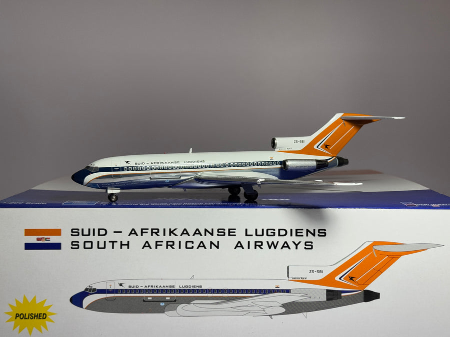 Inflight200 1:200 South African Airways Boeing 727-100 ZS-SBI old scheme IF7210512P