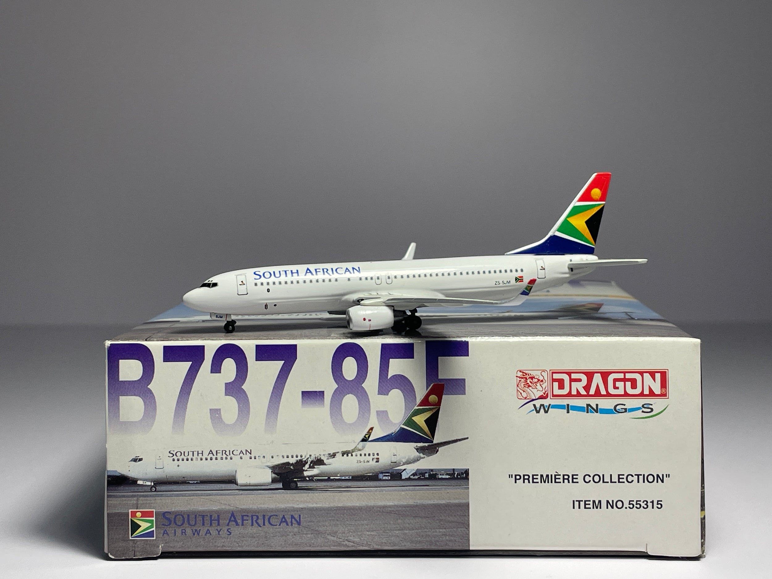 Dragon Wings 1:400 South African Airways Boeing 737-800 ZS-SJM 55315